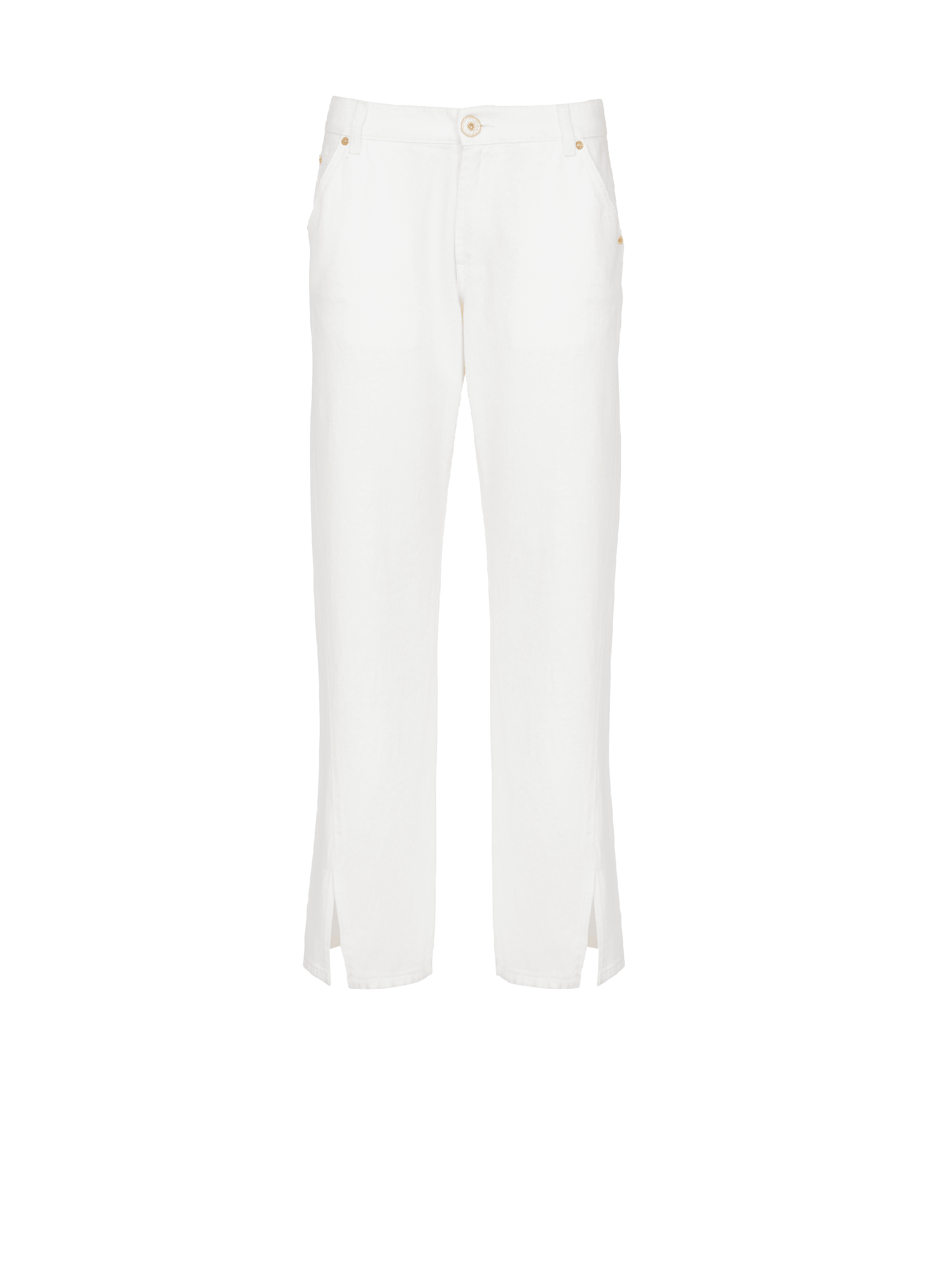 Jean droit cheap blanc femme