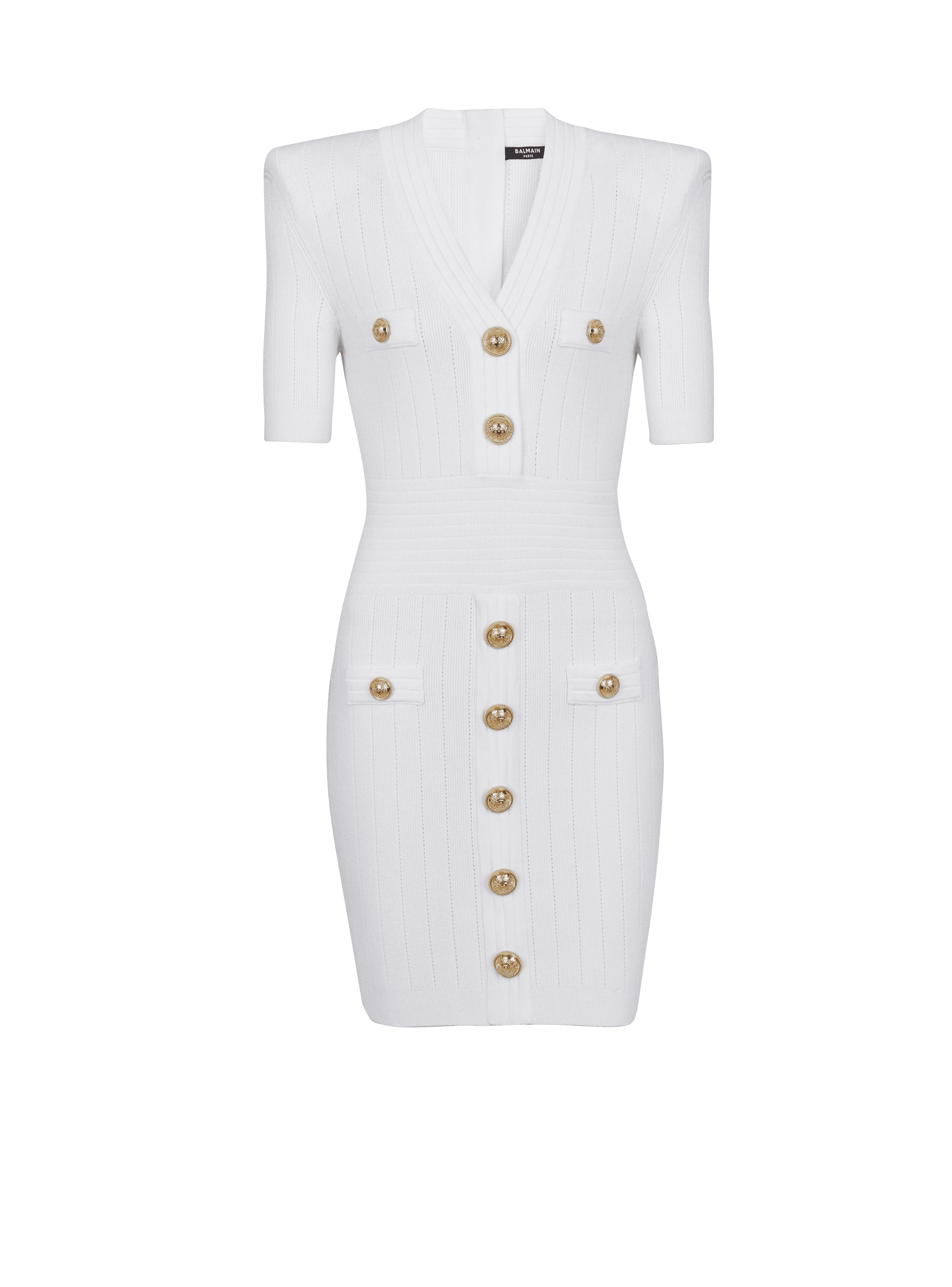 Dress with buttons top