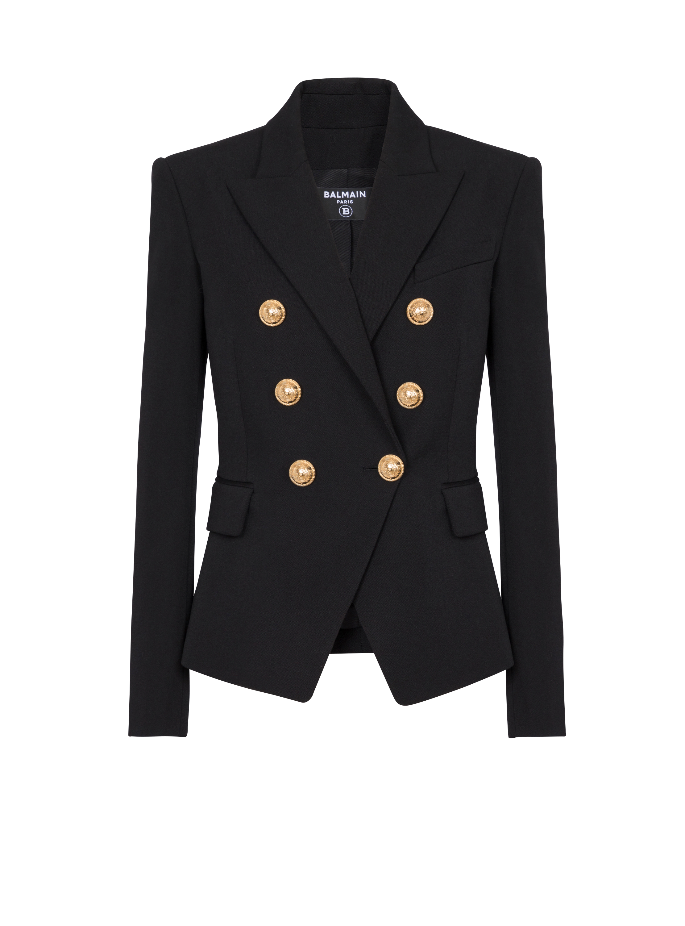 Veste double boutonnage noir Femme BALMAIN