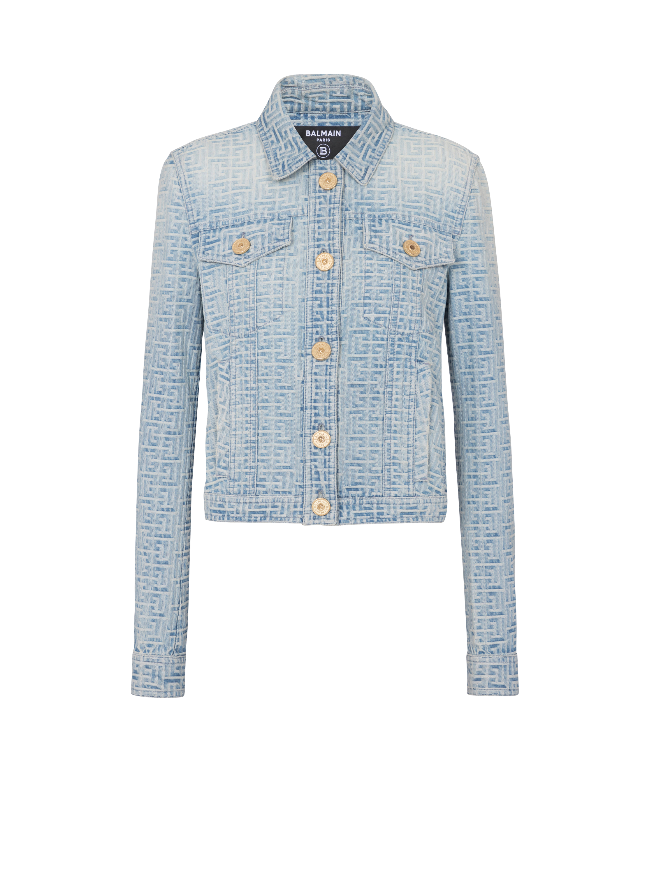 Giacca in denim con monogramma