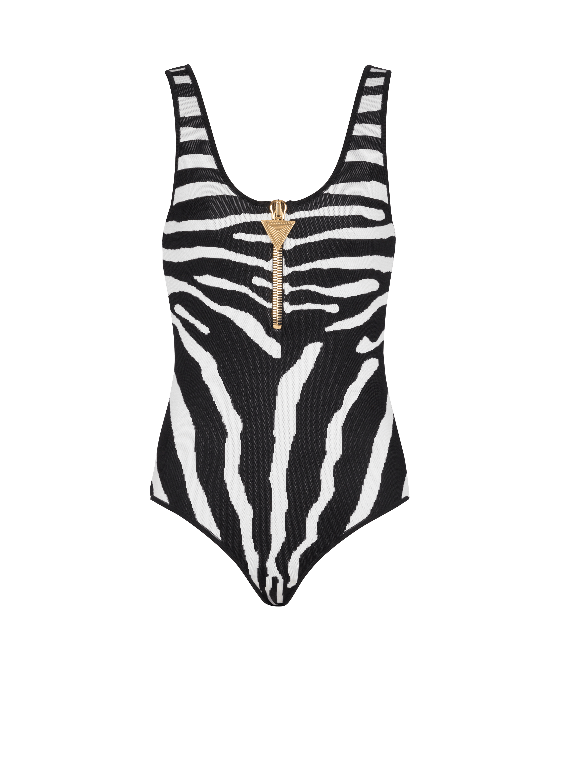 Zebra jacquard body, black, hi-res