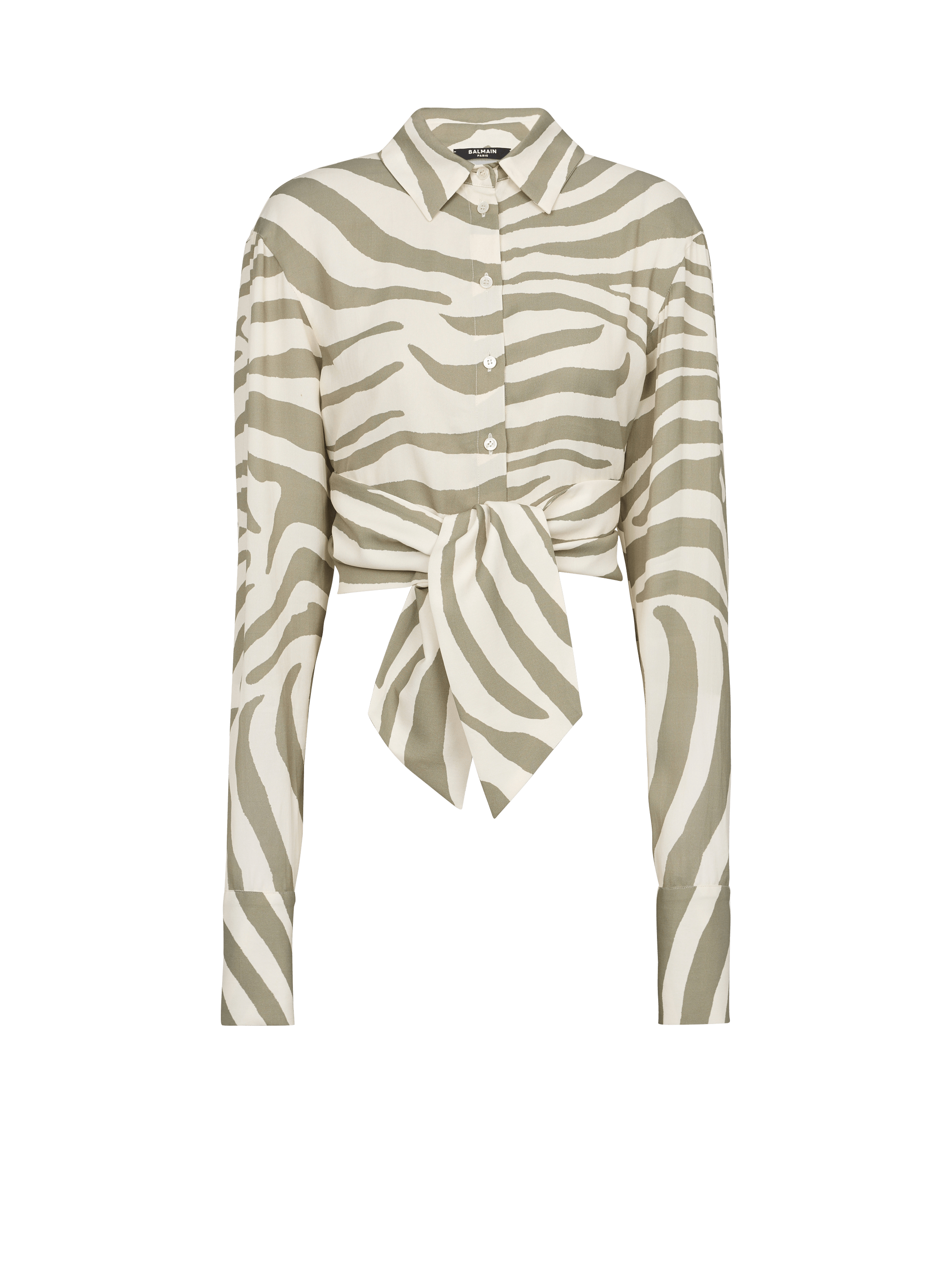 Camicia con stampa zebrata