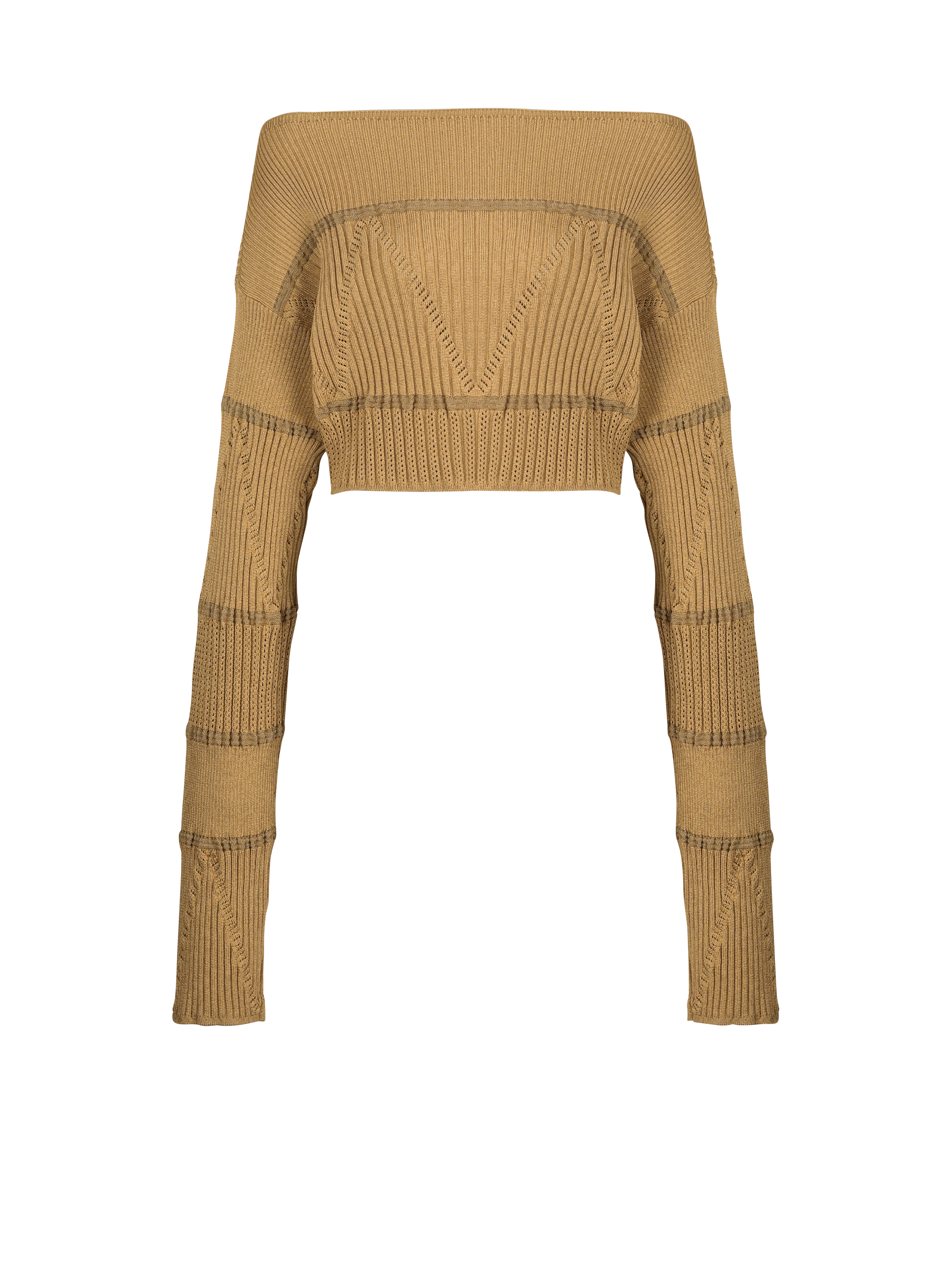 Boat neck knit jumper