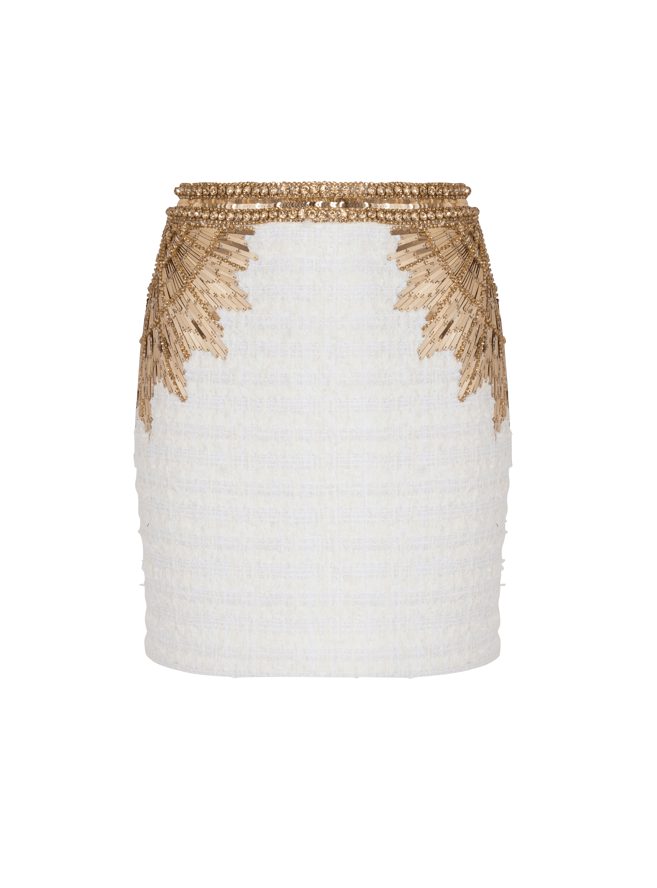 Tweed shop embroidered skirt