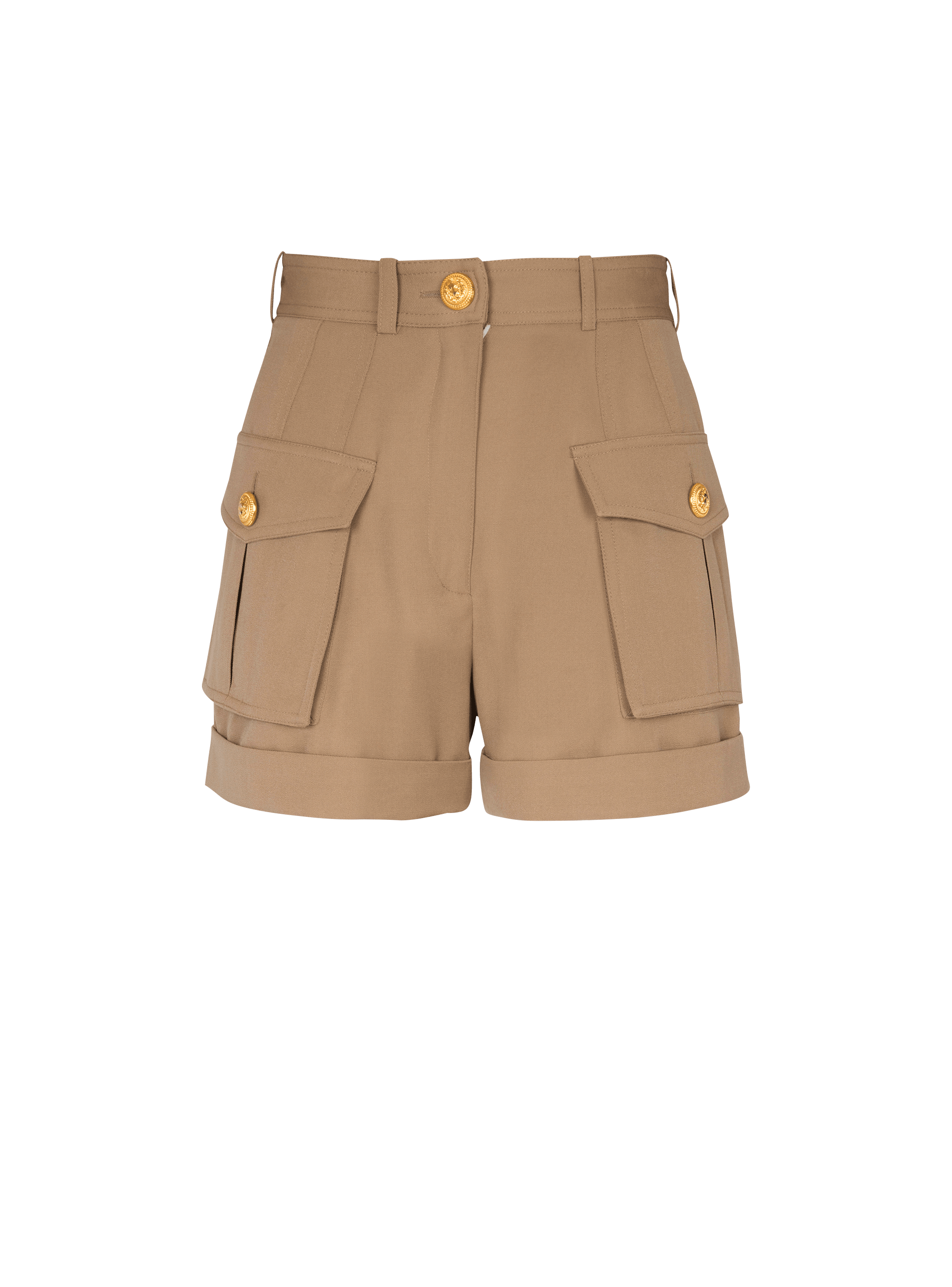 Grain de poudre cargo shorts - Women | BALMAIN