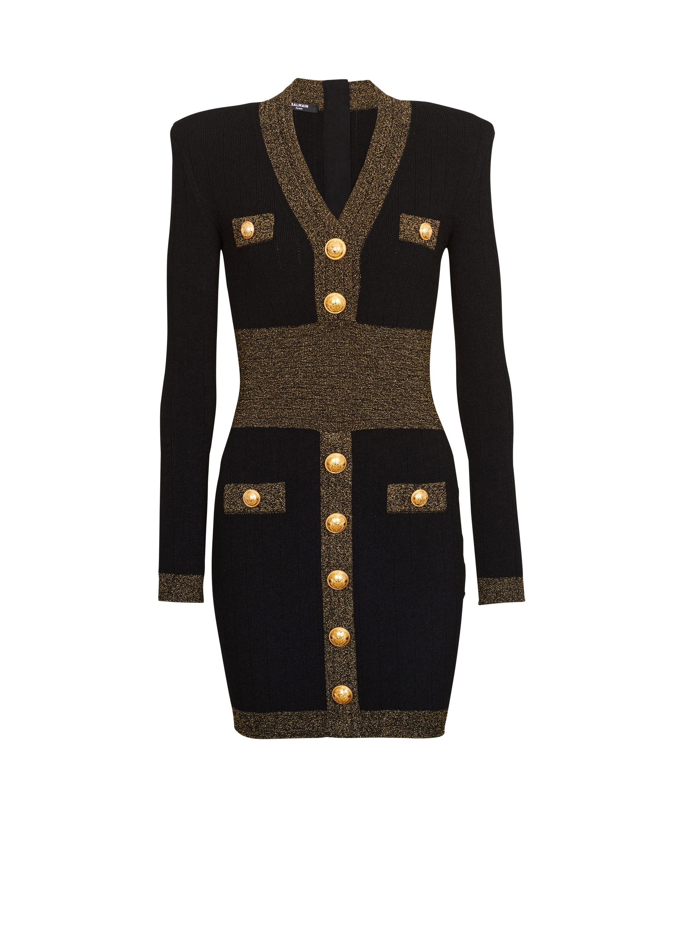 balmain structured shoulder knitted jacket item - IetpShops Denmark -  Leggings with lurex threads Balmain