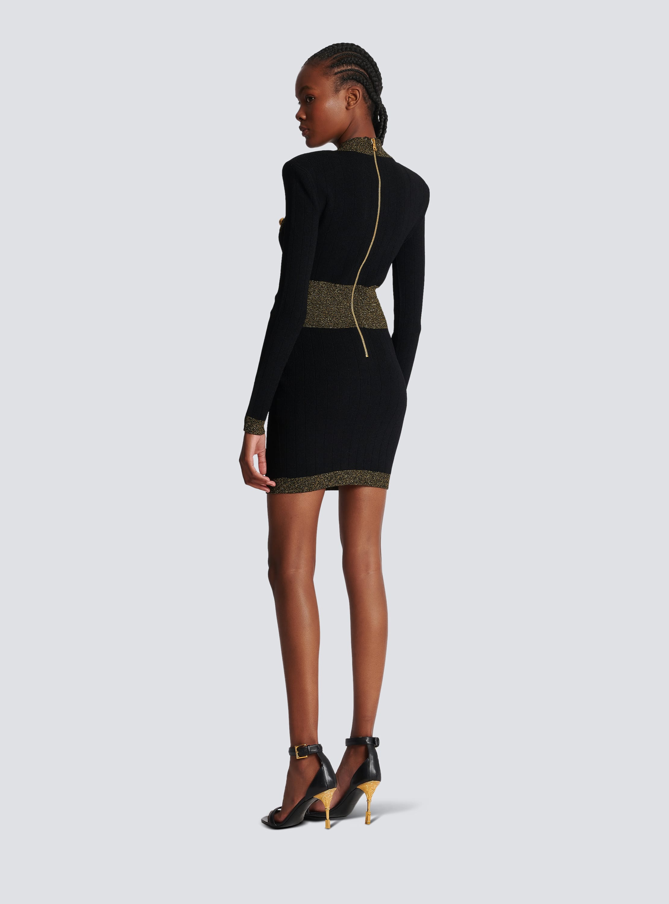 Knit dress black - Women | BALMAIN