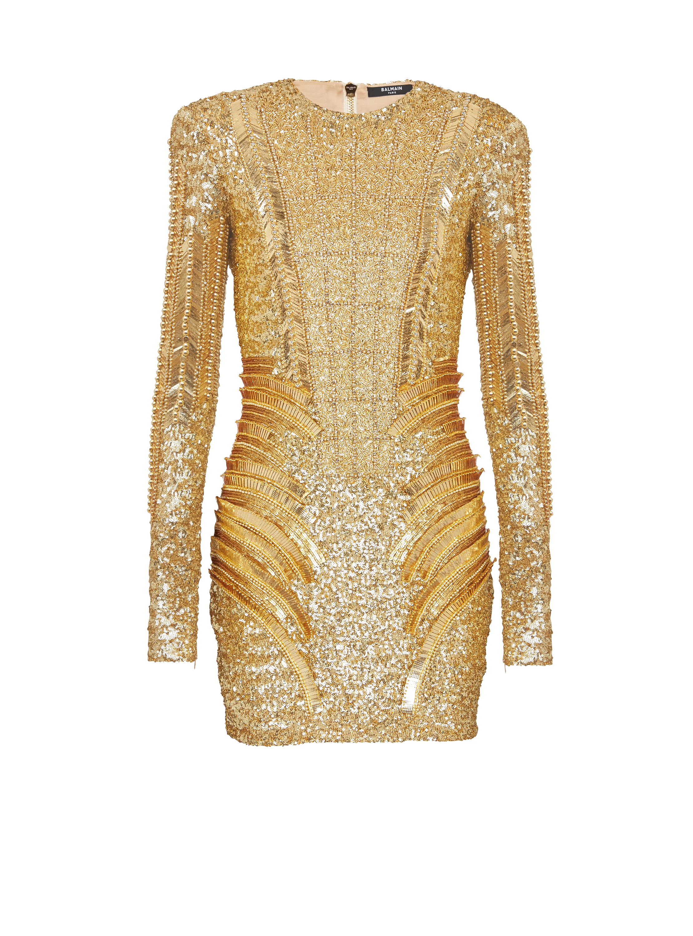 Gold embroidered dress - Women