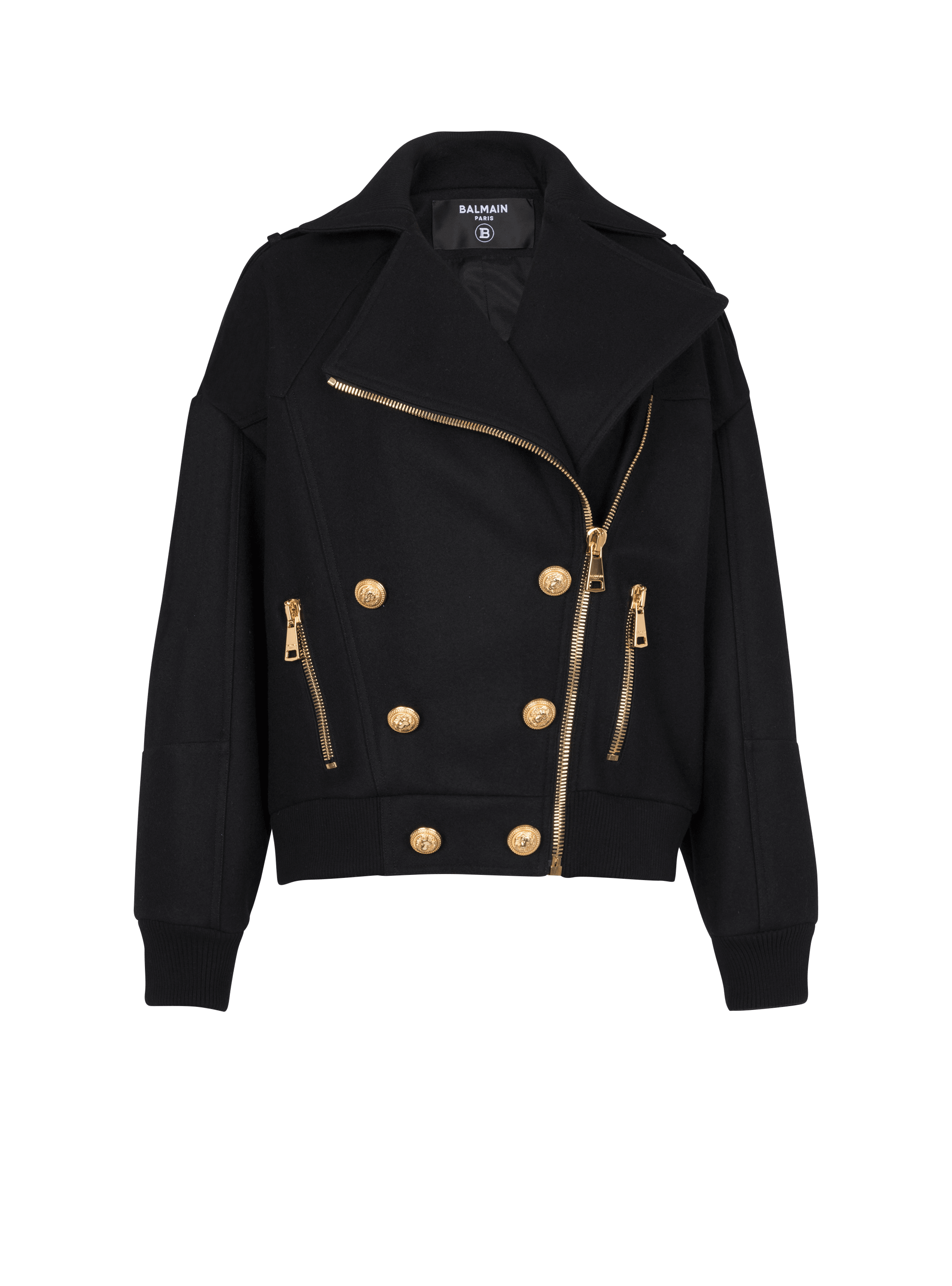 Balmain wool hot sale jacket