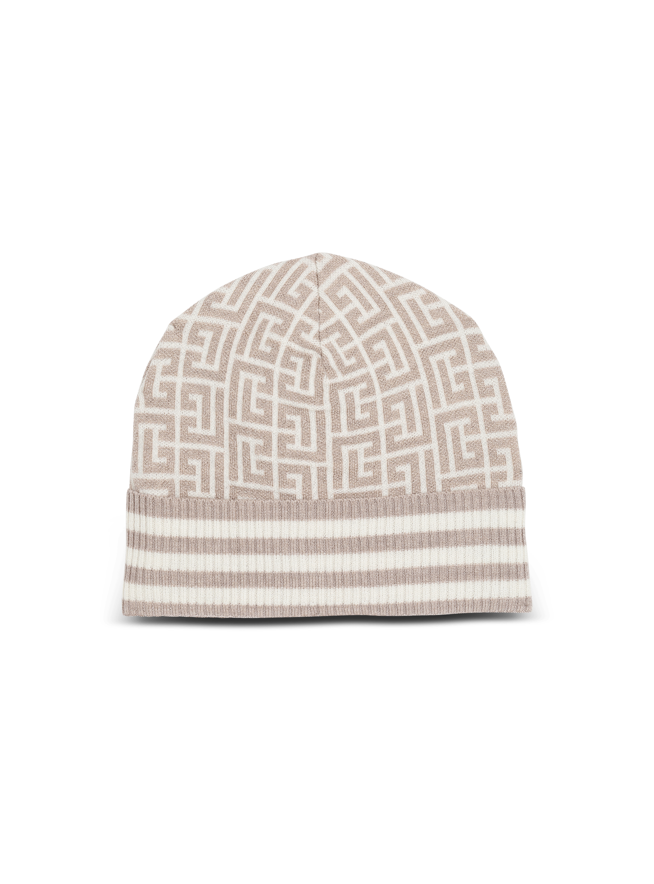Monogrammed embroidered wool hat