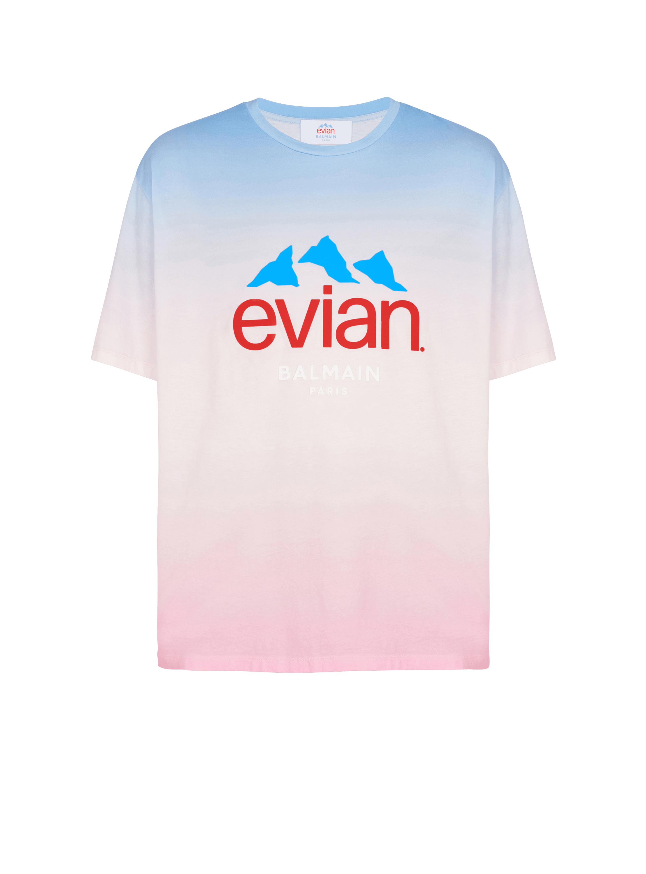 Balmain x Evian - T-Shirt mit Farbverlauf, multicolor, hi-res