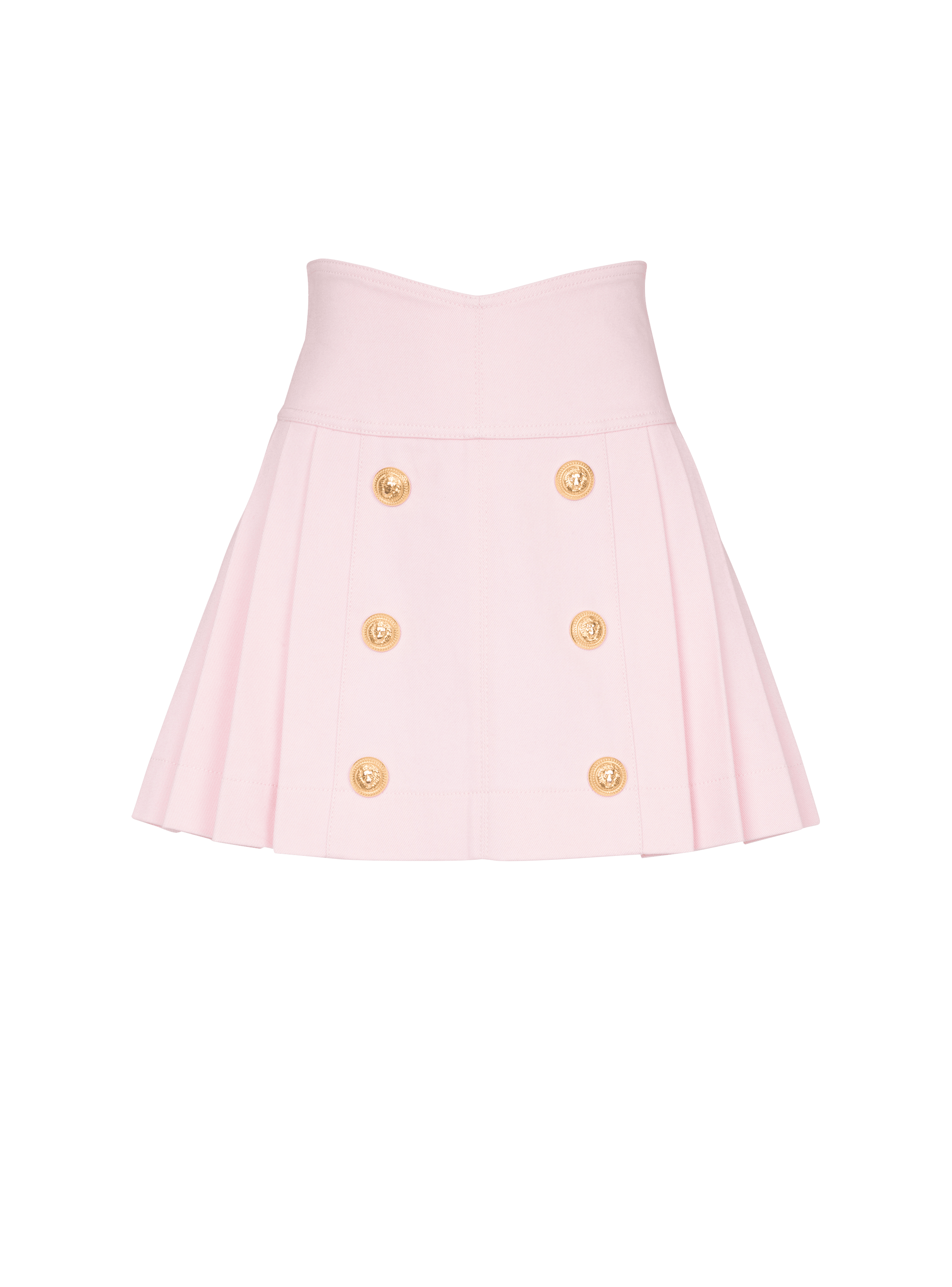 Pleated denim skirt - Women | BALMAIN