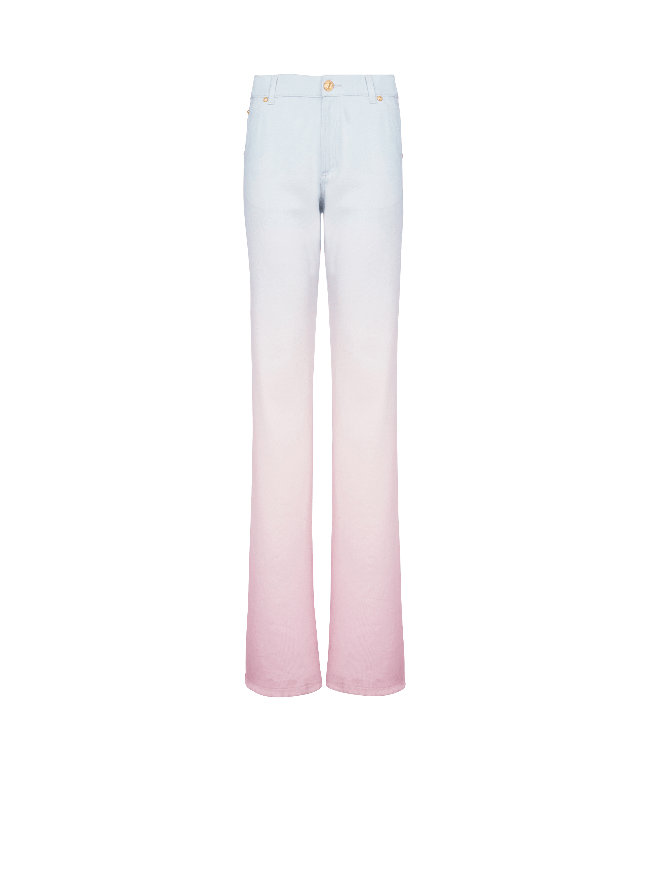 Balmain x Evian - Jean large , multicolore, hi-res