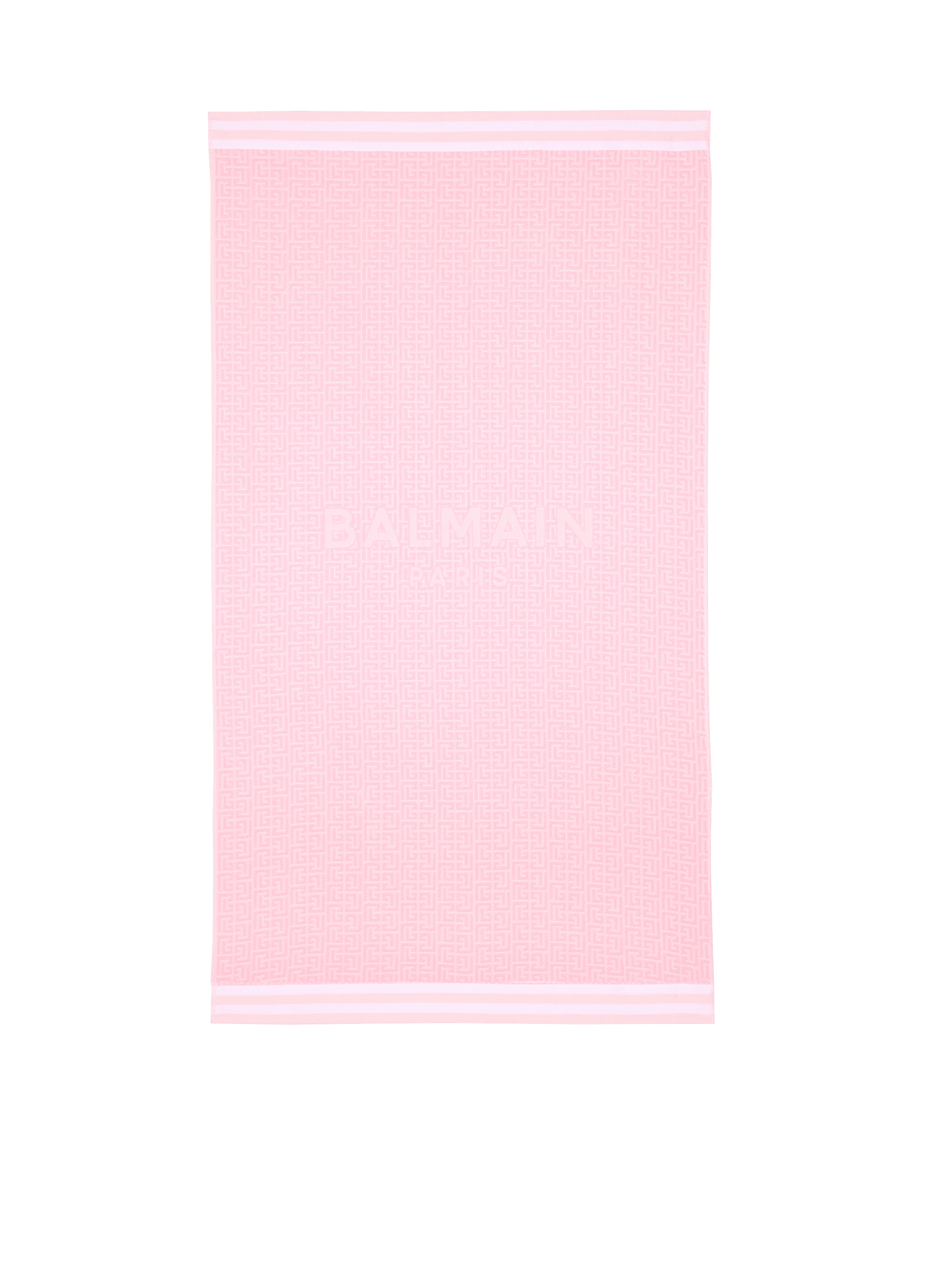 Asciugamano in spugna con stampa Balmain