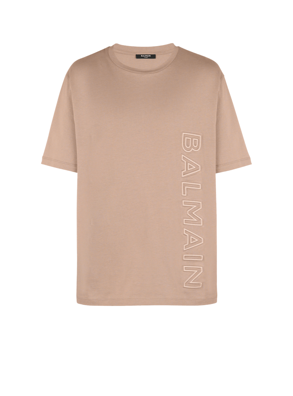 smal valse Stol Oversized embossed Balmain logo T-shirt - Men | BALMAIN