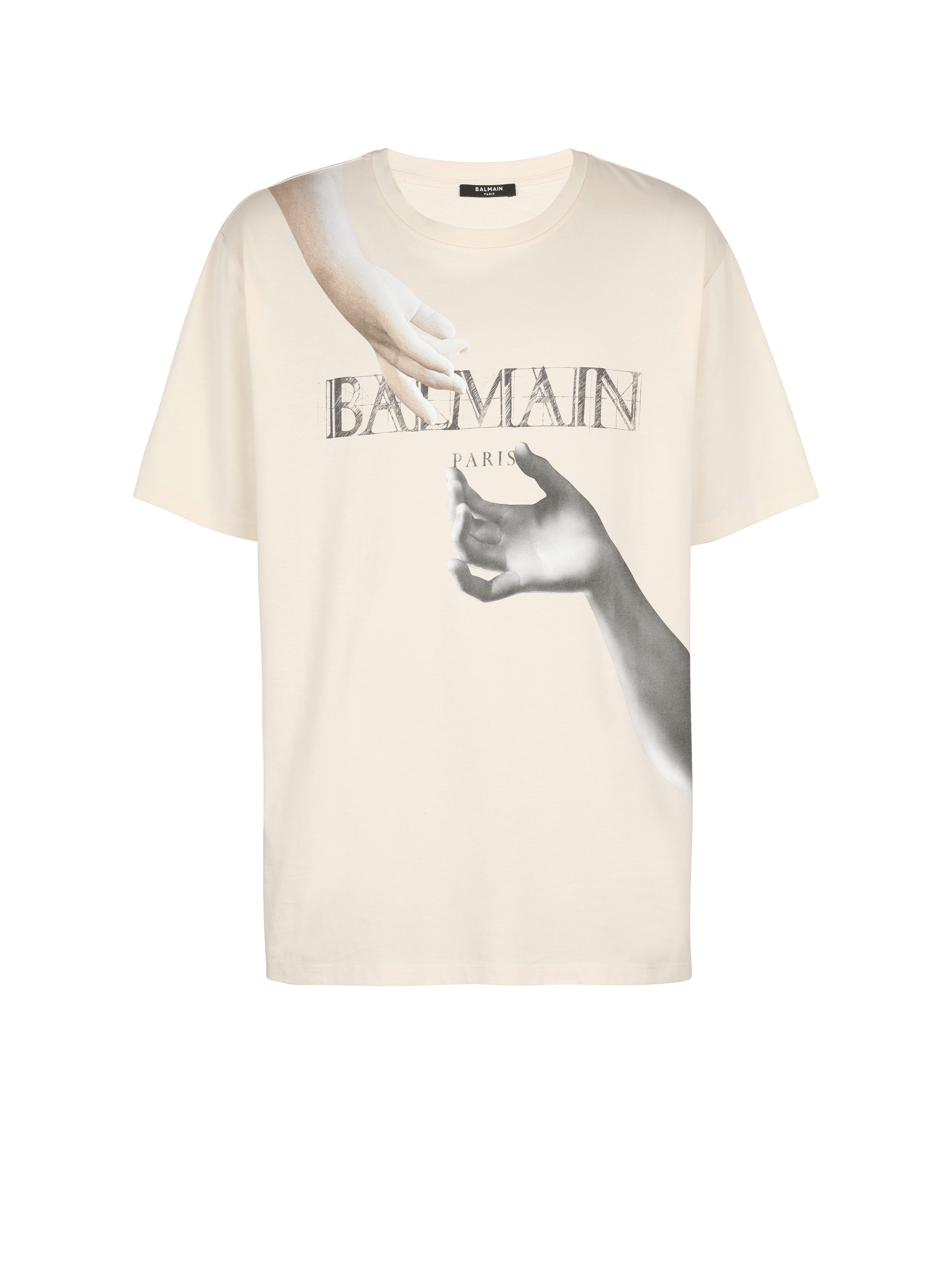 Camiseta ancha con estampado de estatua