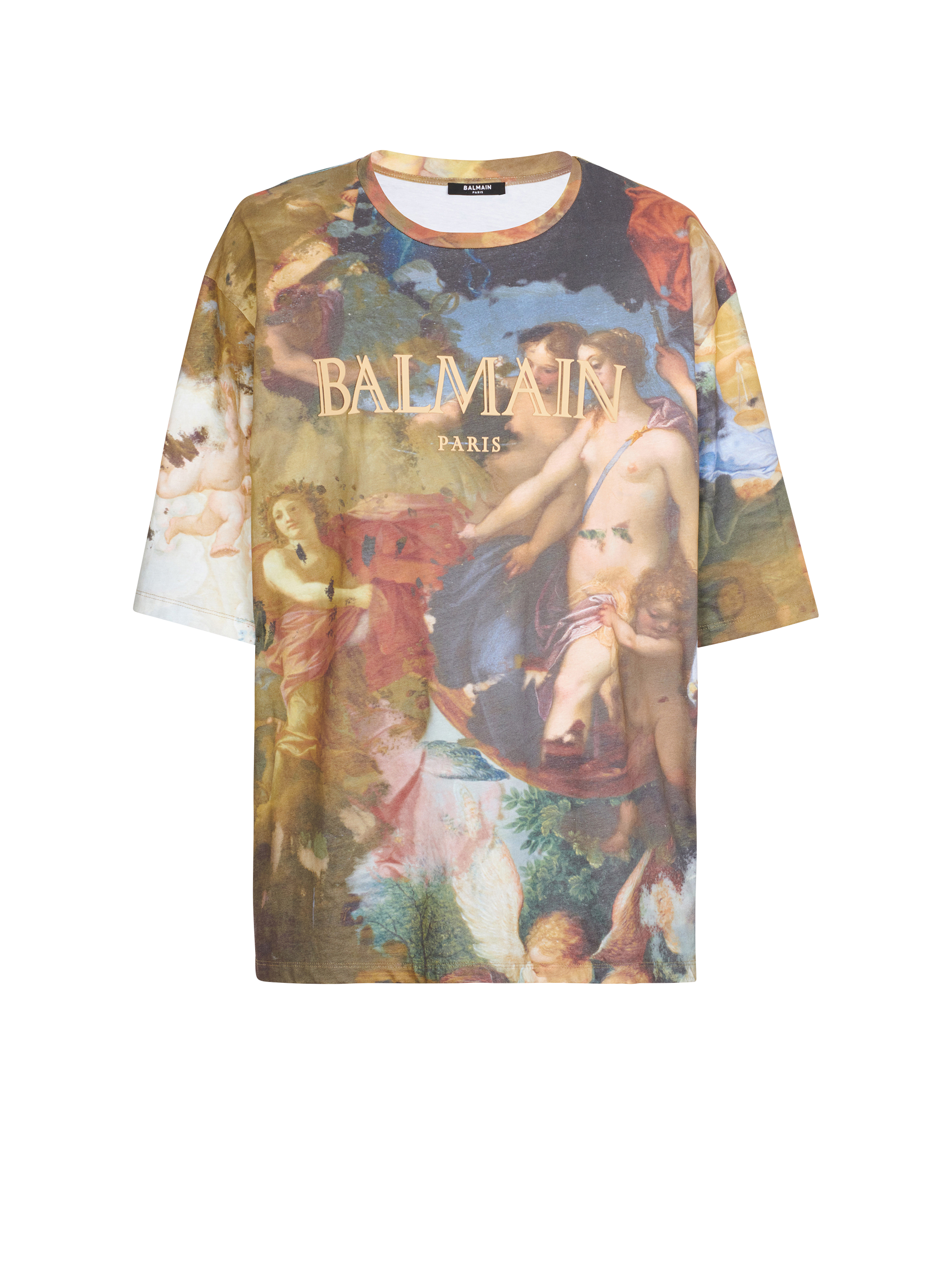 Oversize-T-Shirt mit Pastell-Print