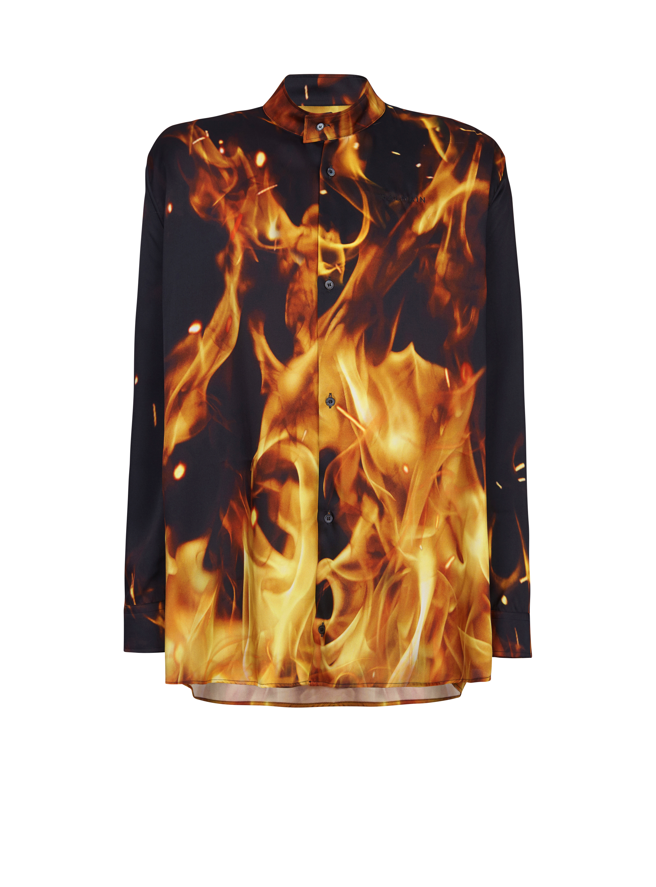 Camisa de twill con estampado Fire