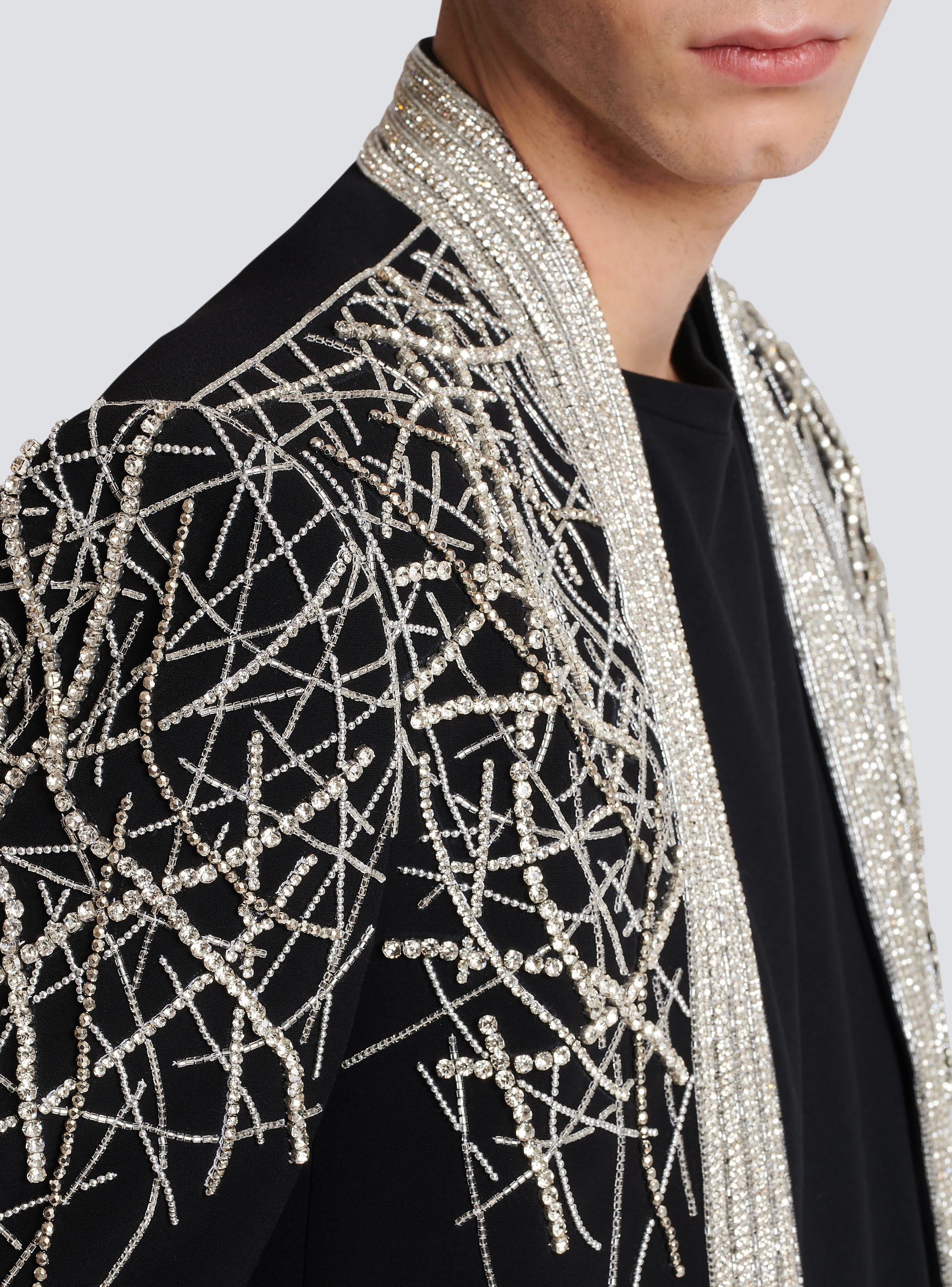 Balmain deals crystal jacket