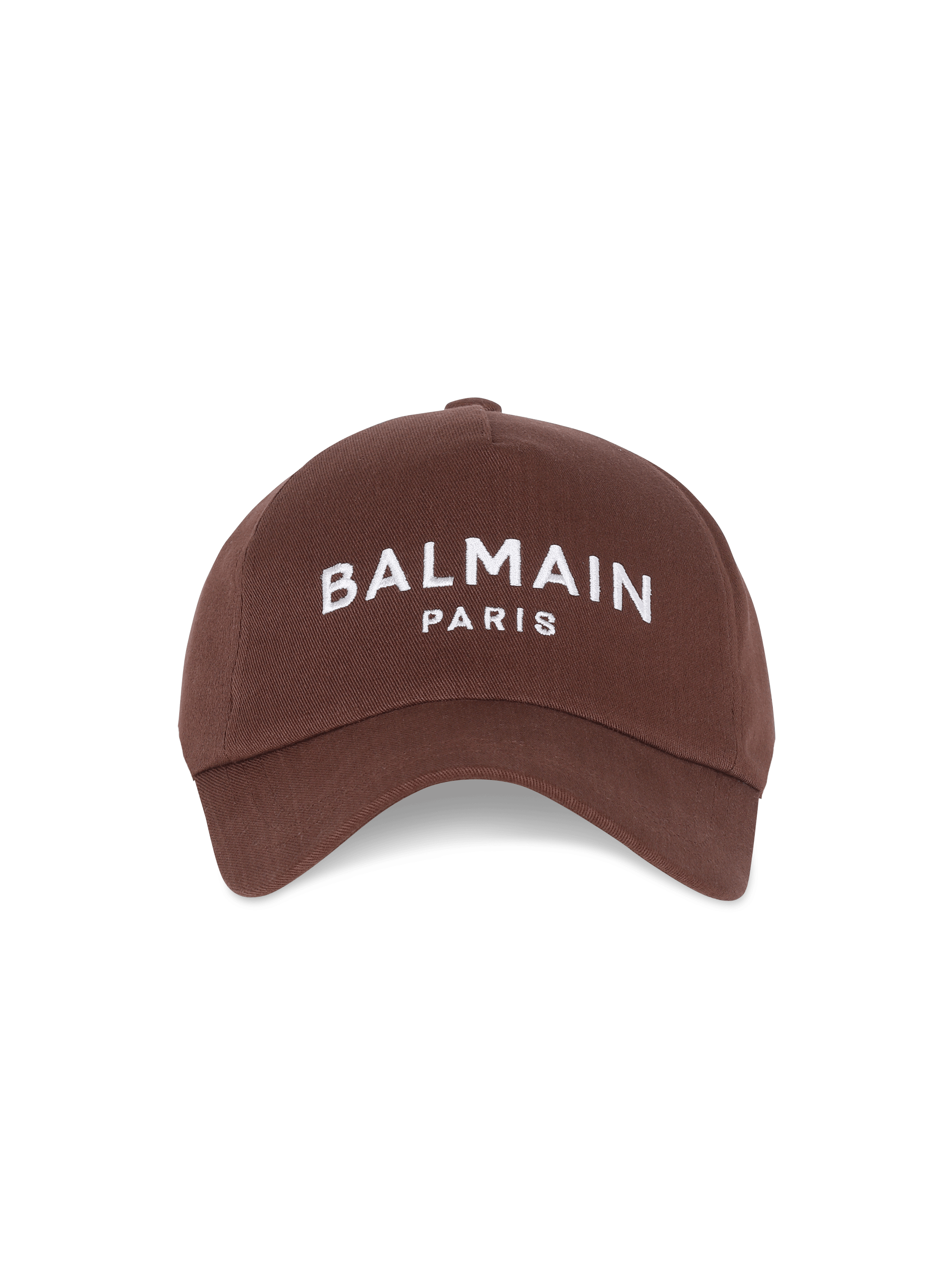 Cappellino in cotone con ricamo Balmain