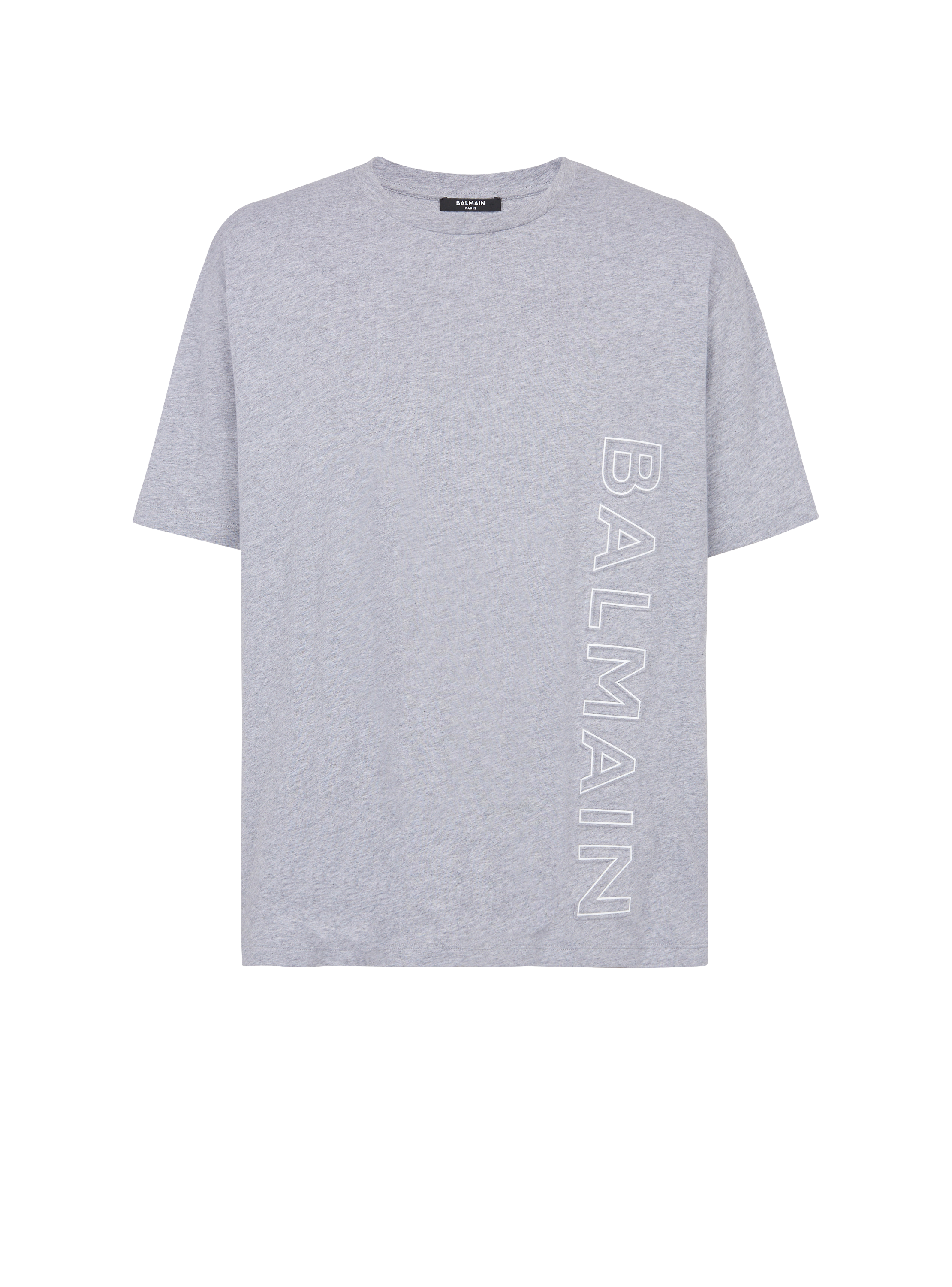 Balmain巴尔曼反光标志环保设计棉质T恤衫