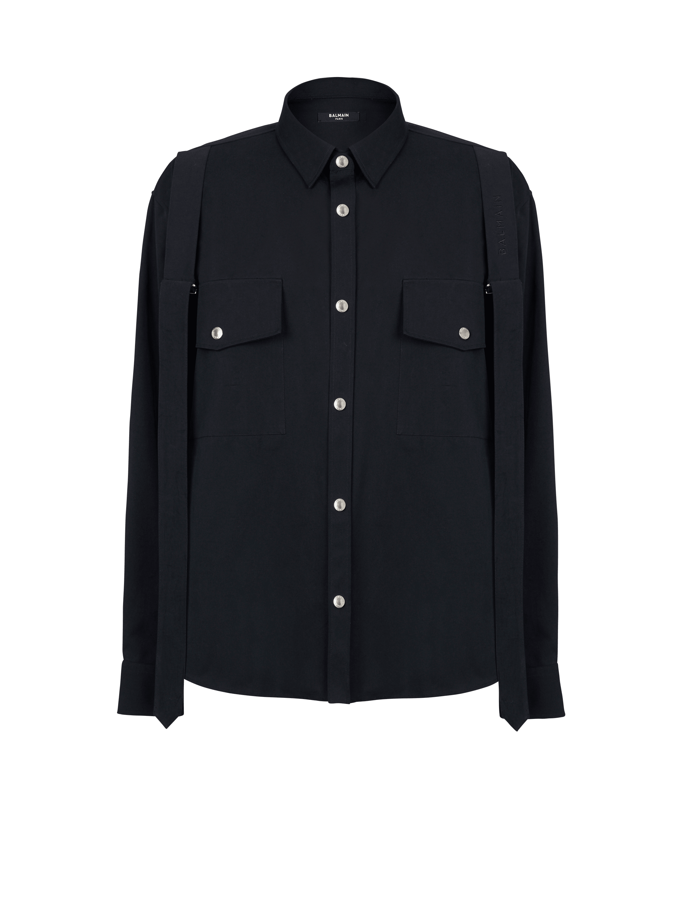 Cotton shirt with strap