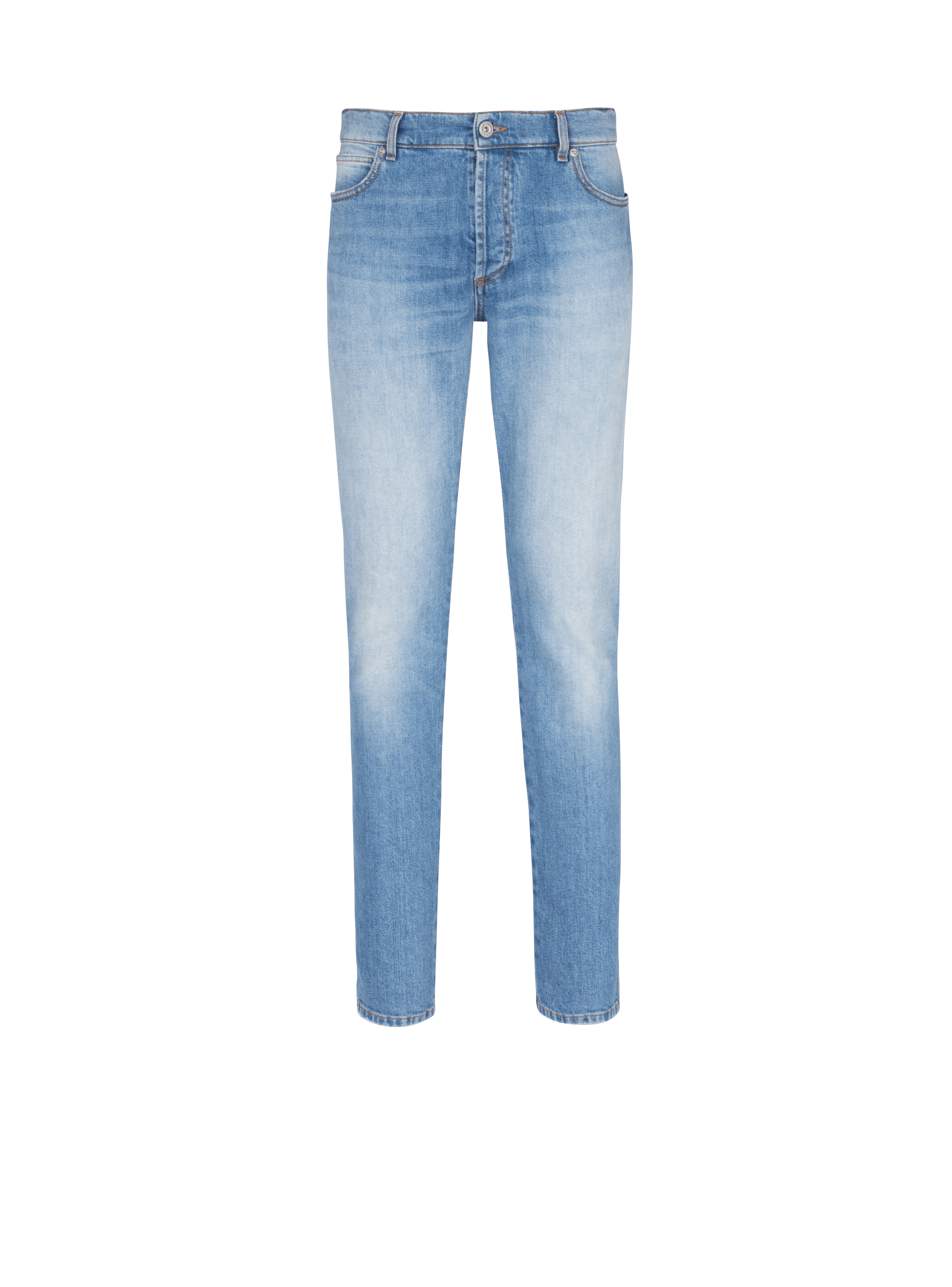 Slim-fit cotton jeans