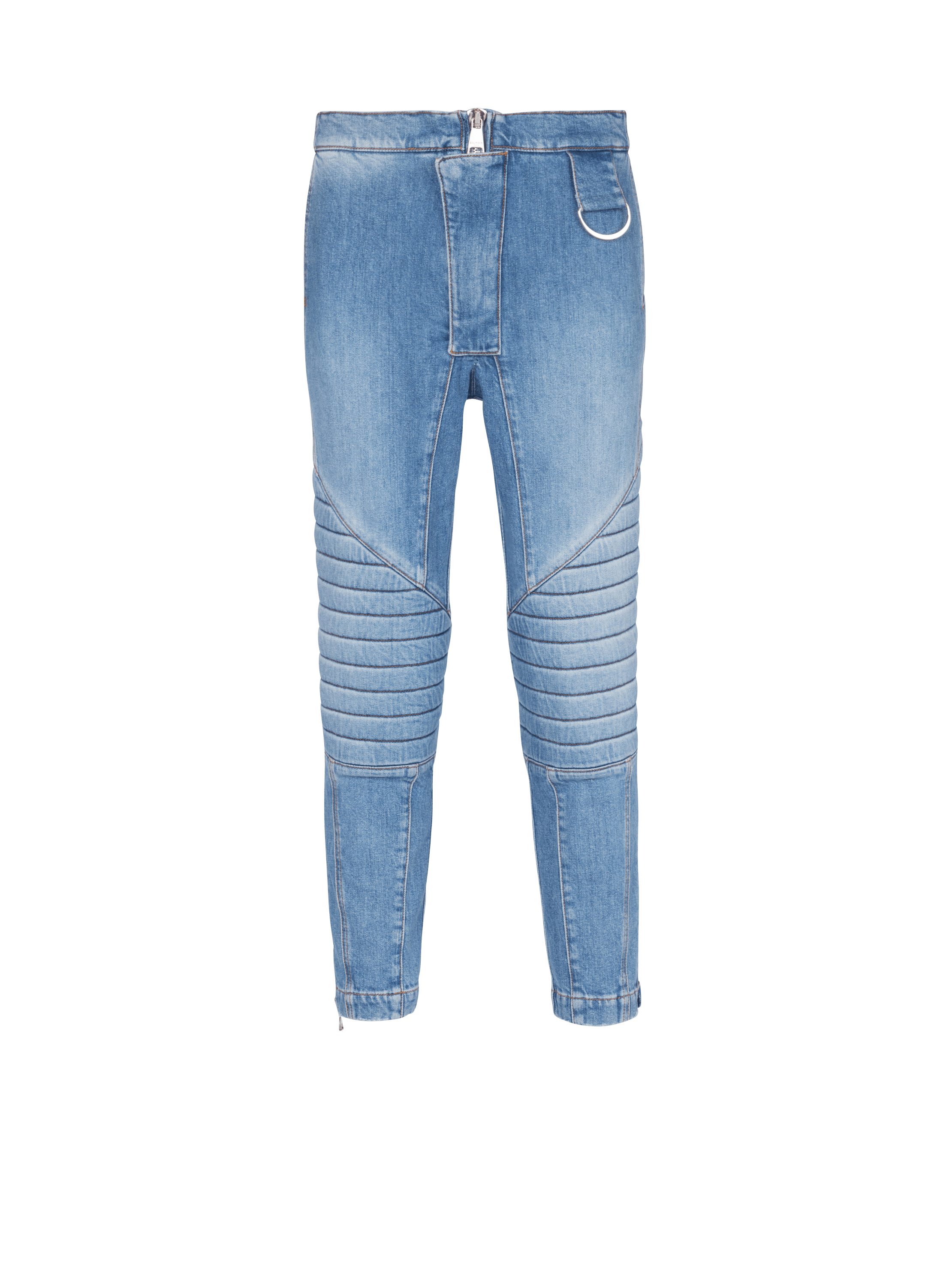 Jean nervuré coupe slim en coton