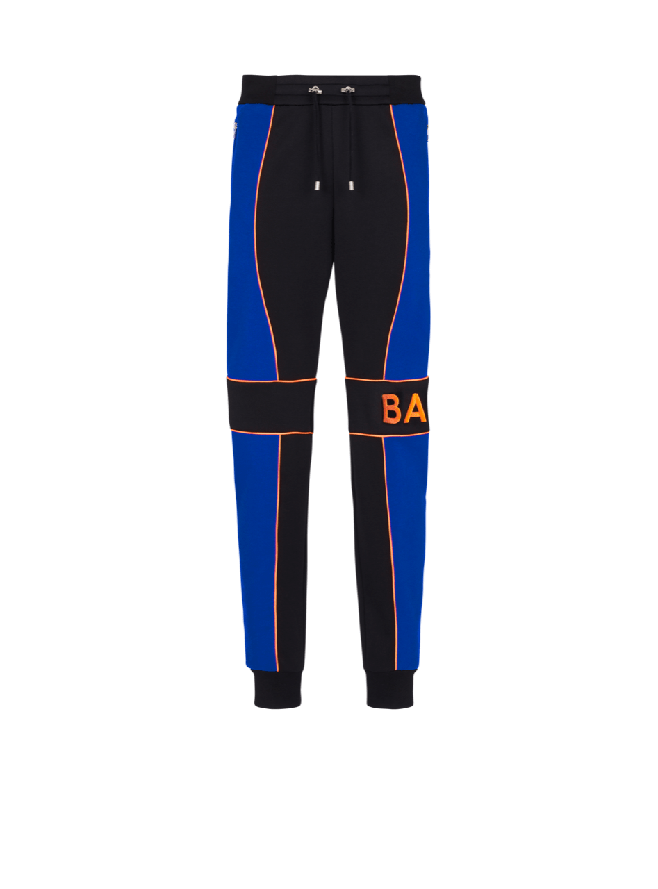 Pantalones de jogging con inserciones con logotipo de Balmain