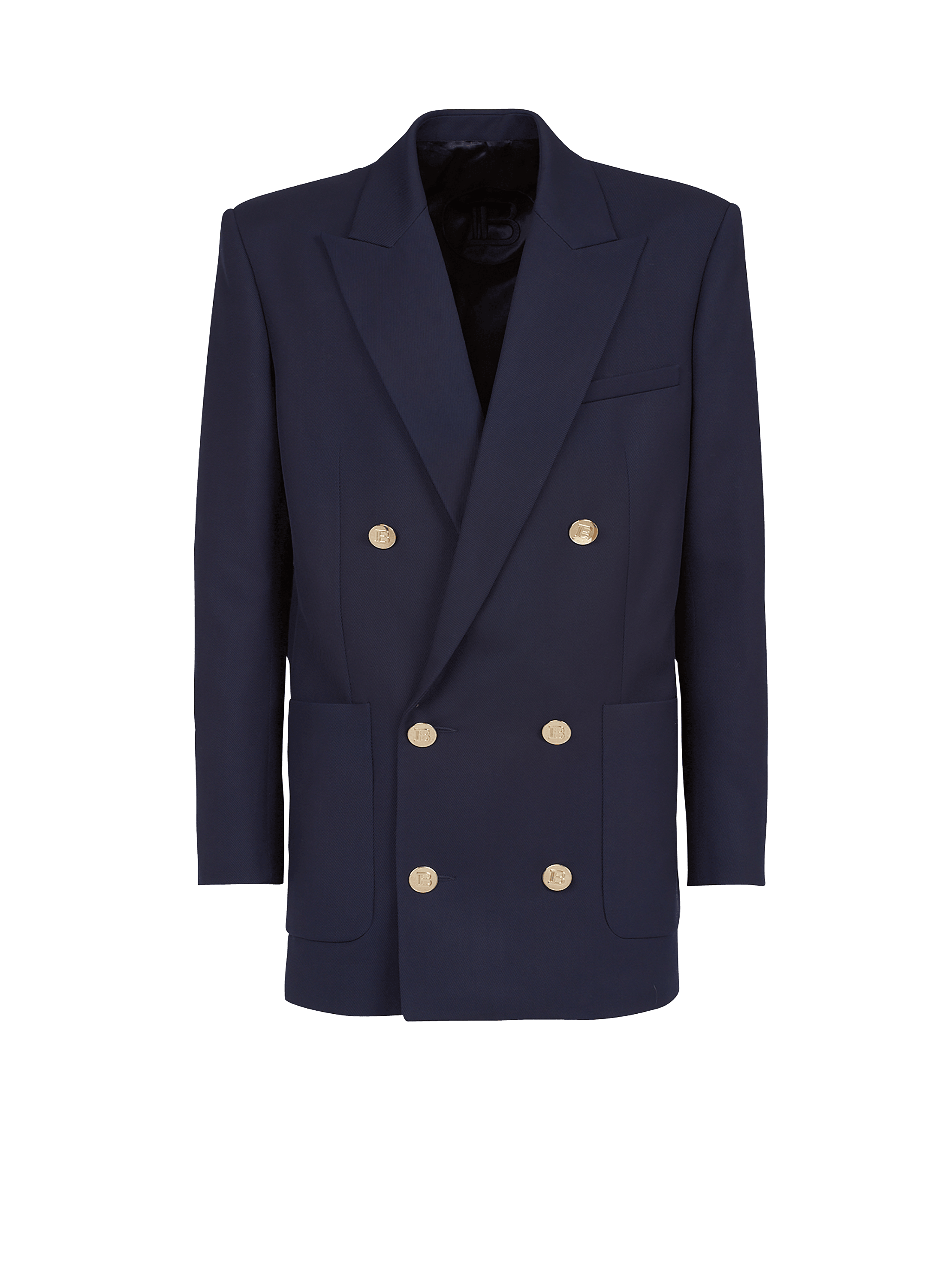 Blazer croisé discount homme bleu marine