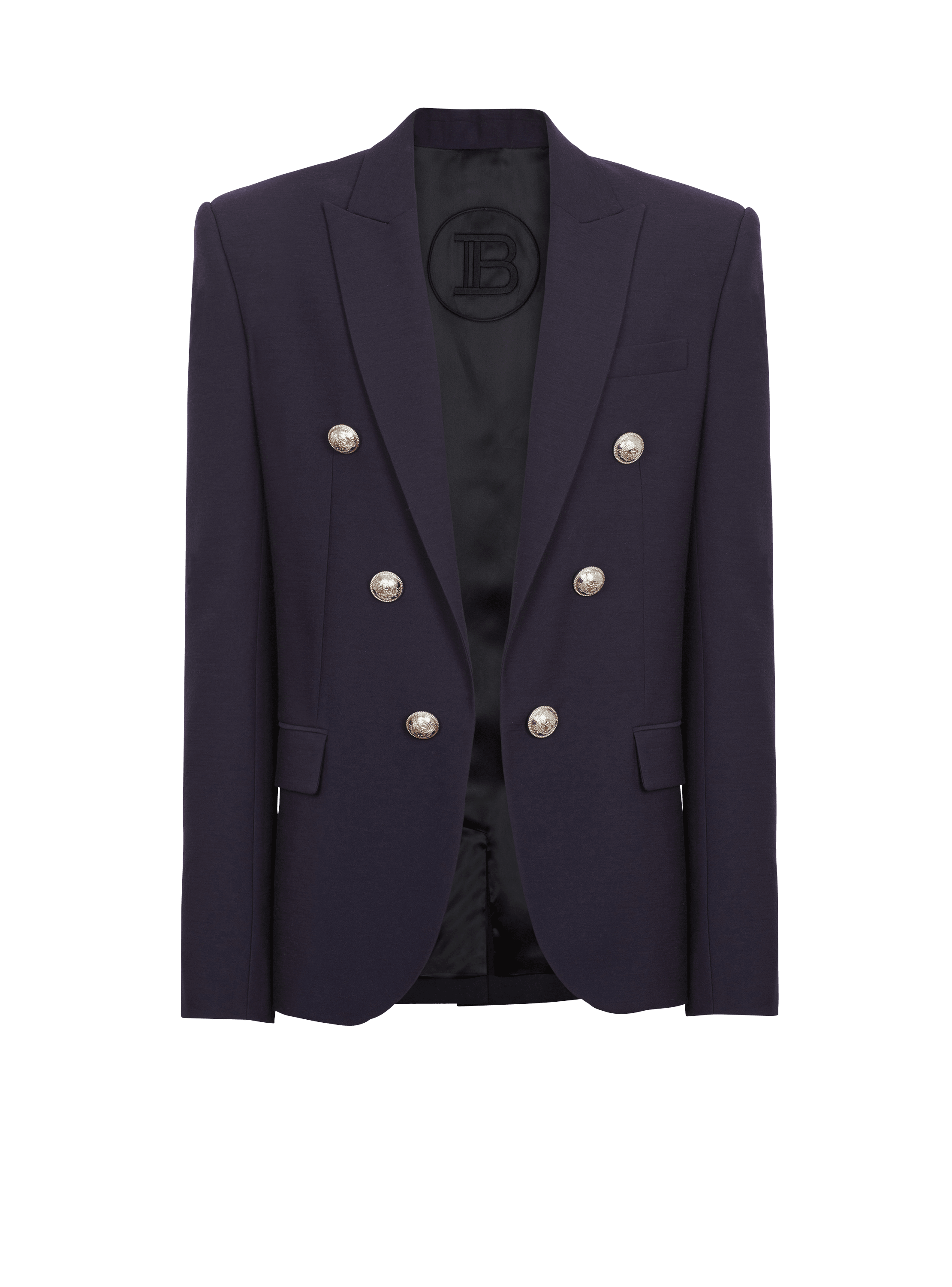 Double-breasted blazer navy - Men BALMAIN