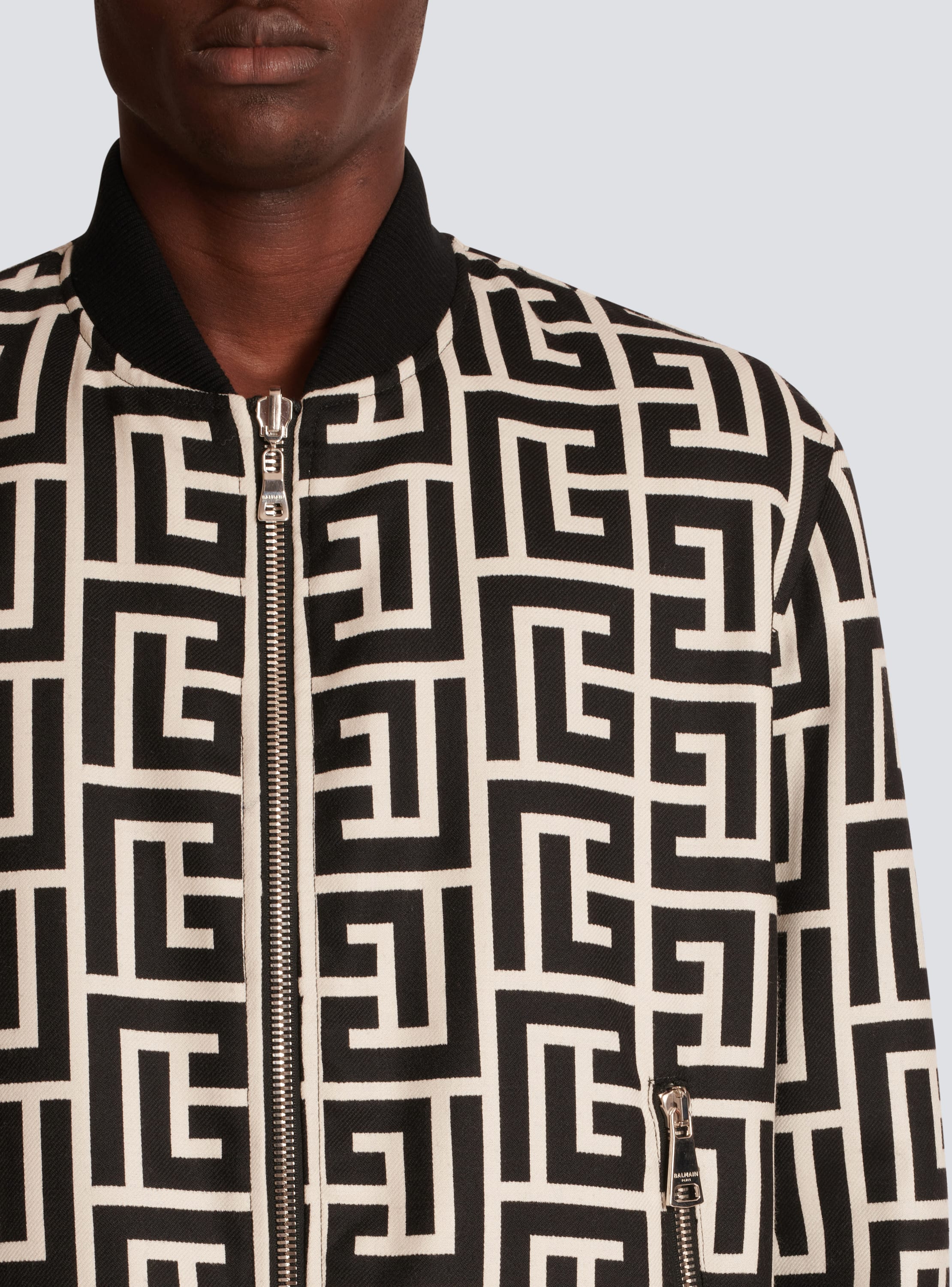 Balmain Reversible monogram-print Hooded Jacket - Farfetch