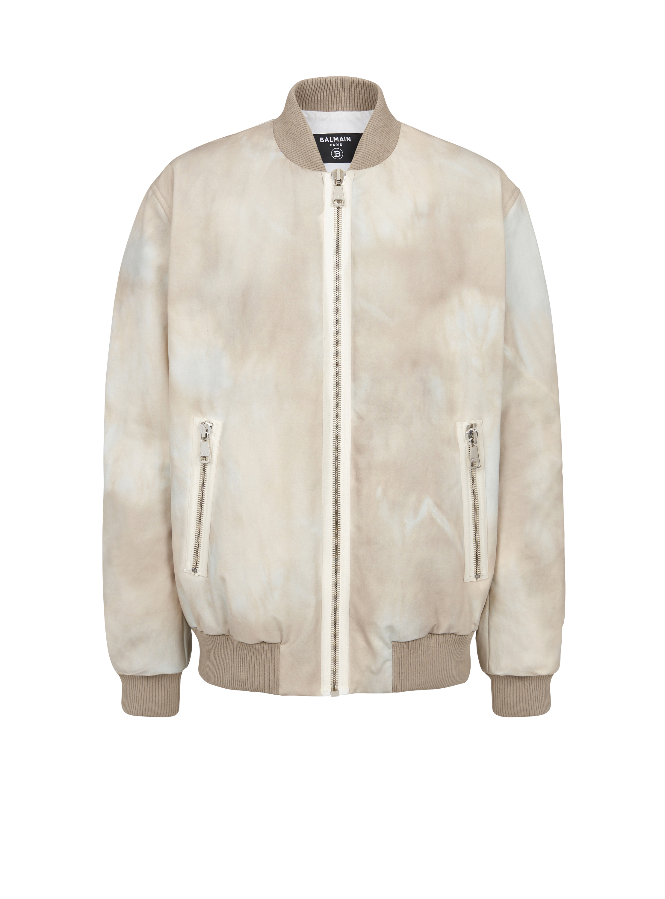 Desert print cotton bomber white - Men | BALMAIN