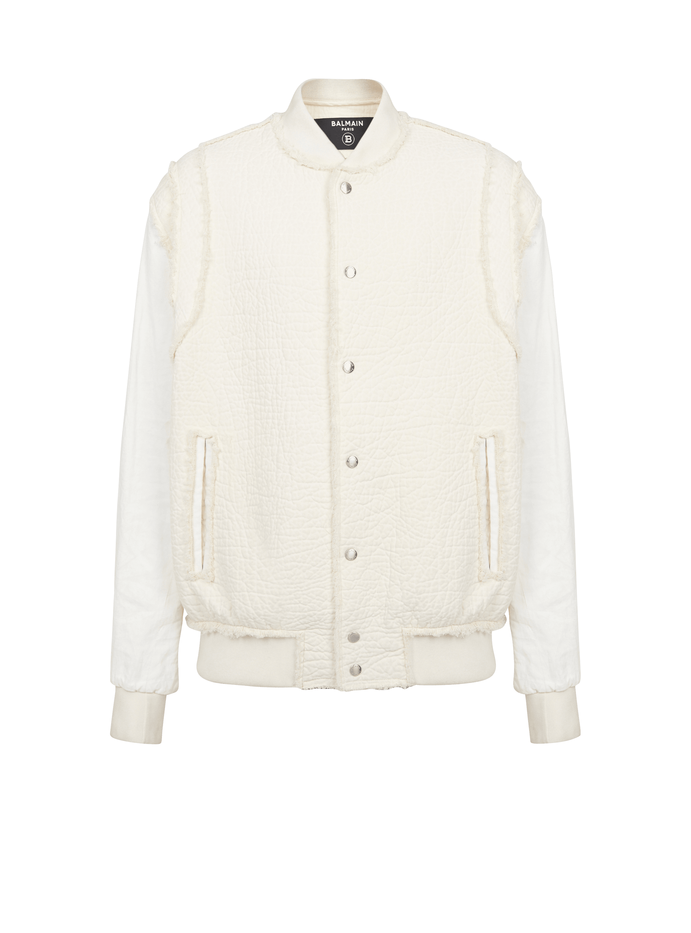 Textured cotton bomber jacket - Men | BALMAIN