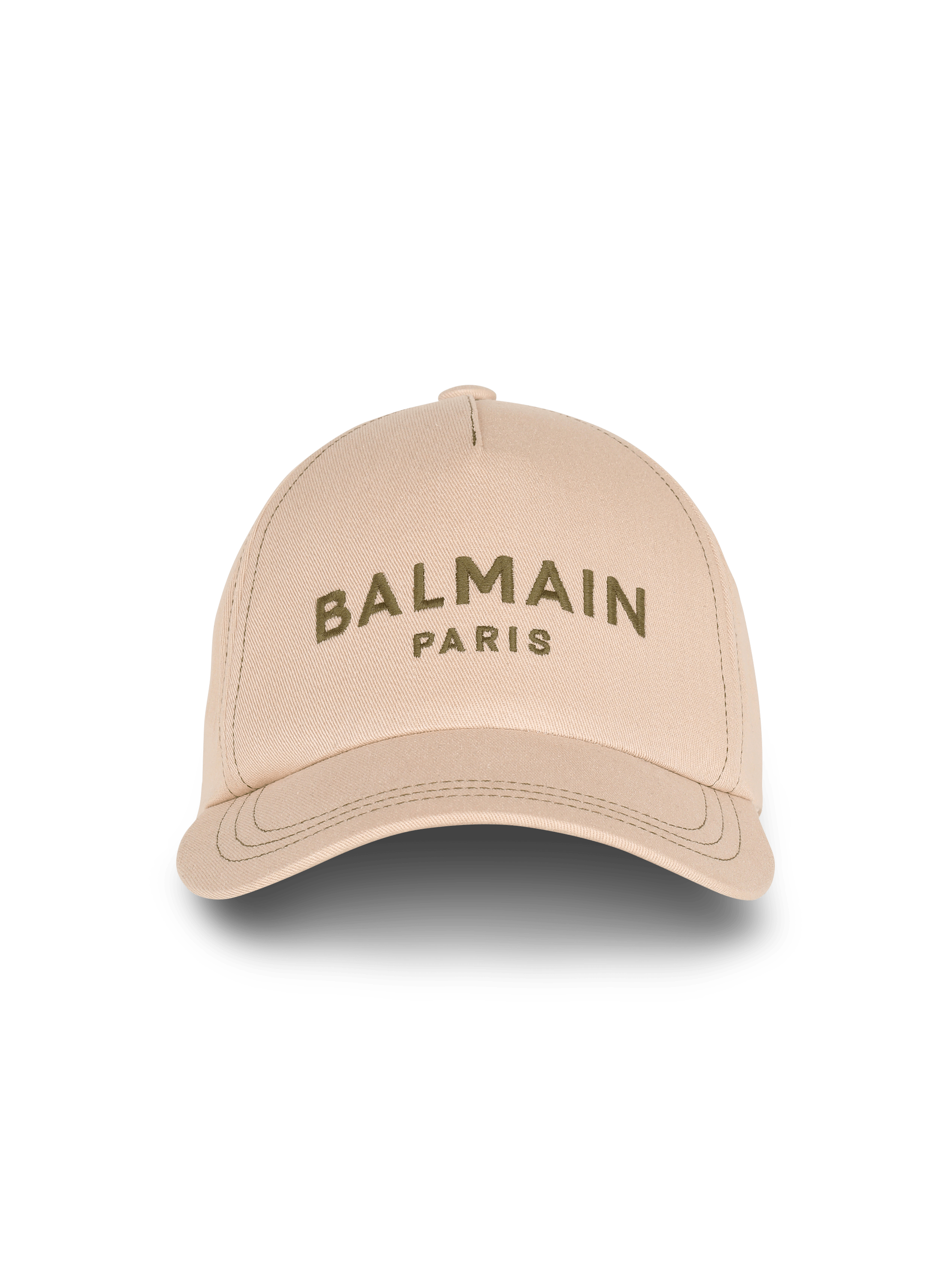 Cotton cap with Balmain logo beige - Men | BALMAIN