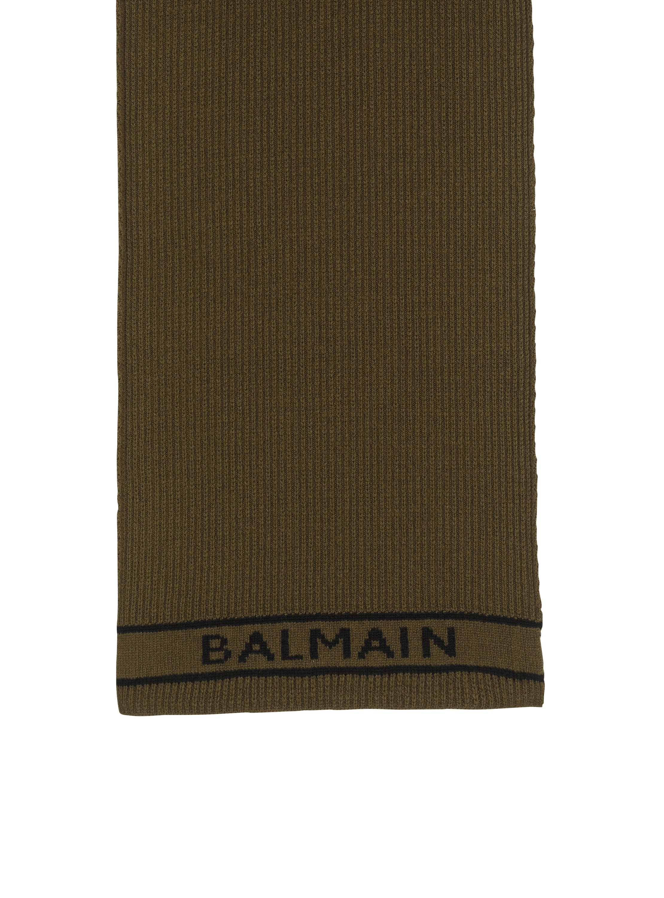 Écharpe en laine à logo Balmain