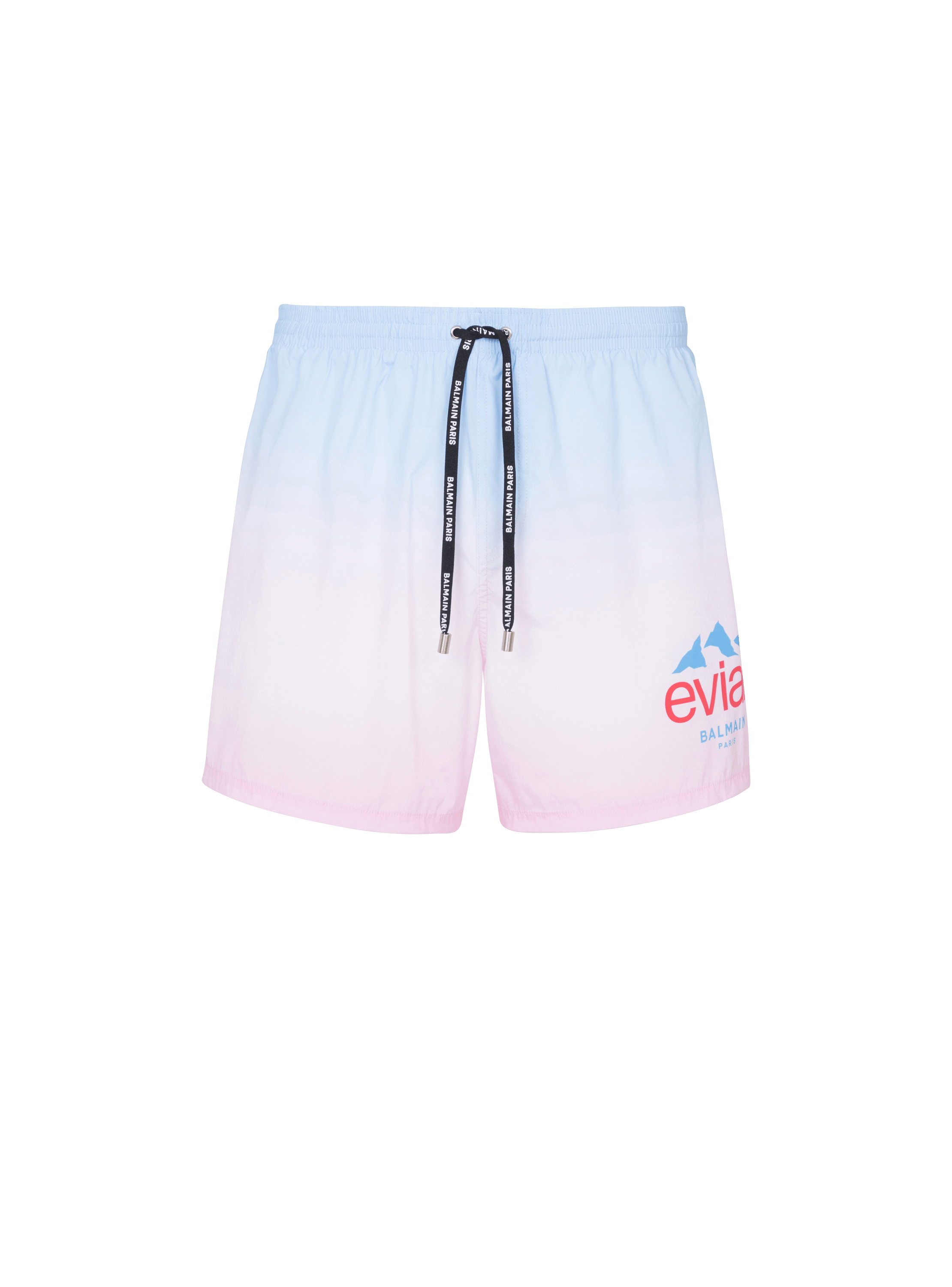 Balmain x Evian - Gradient swim shorts, multicolor, hi-res