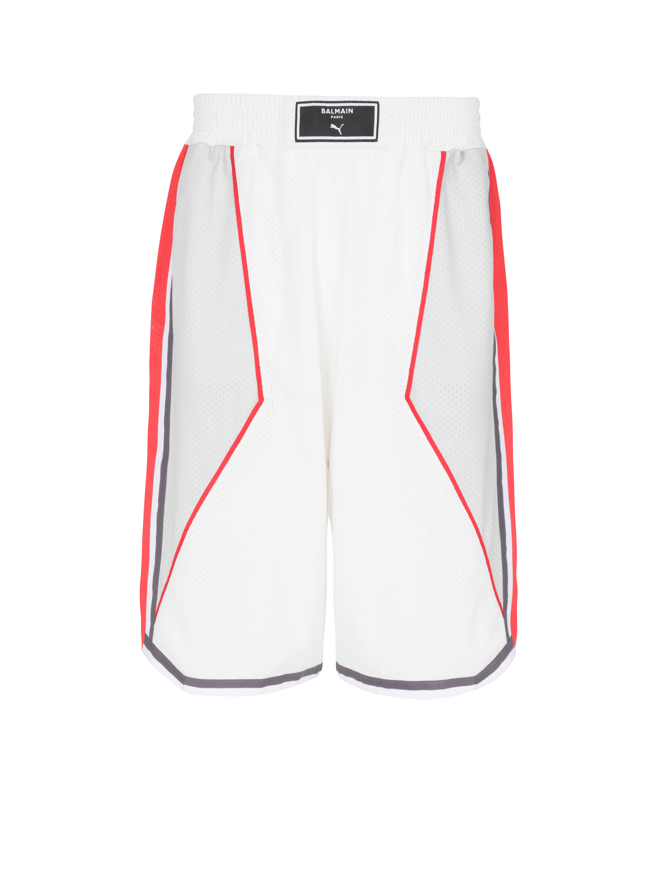 Balmain x Puma - Shorts de baloncesto, blanco, hi-res