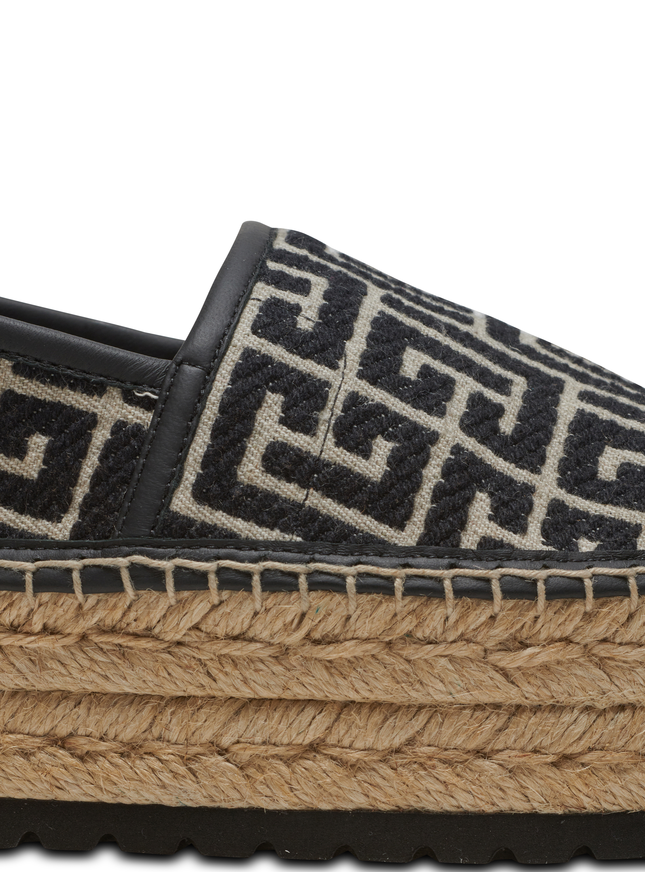 Versace All Over Logo Espadrilles in Brown