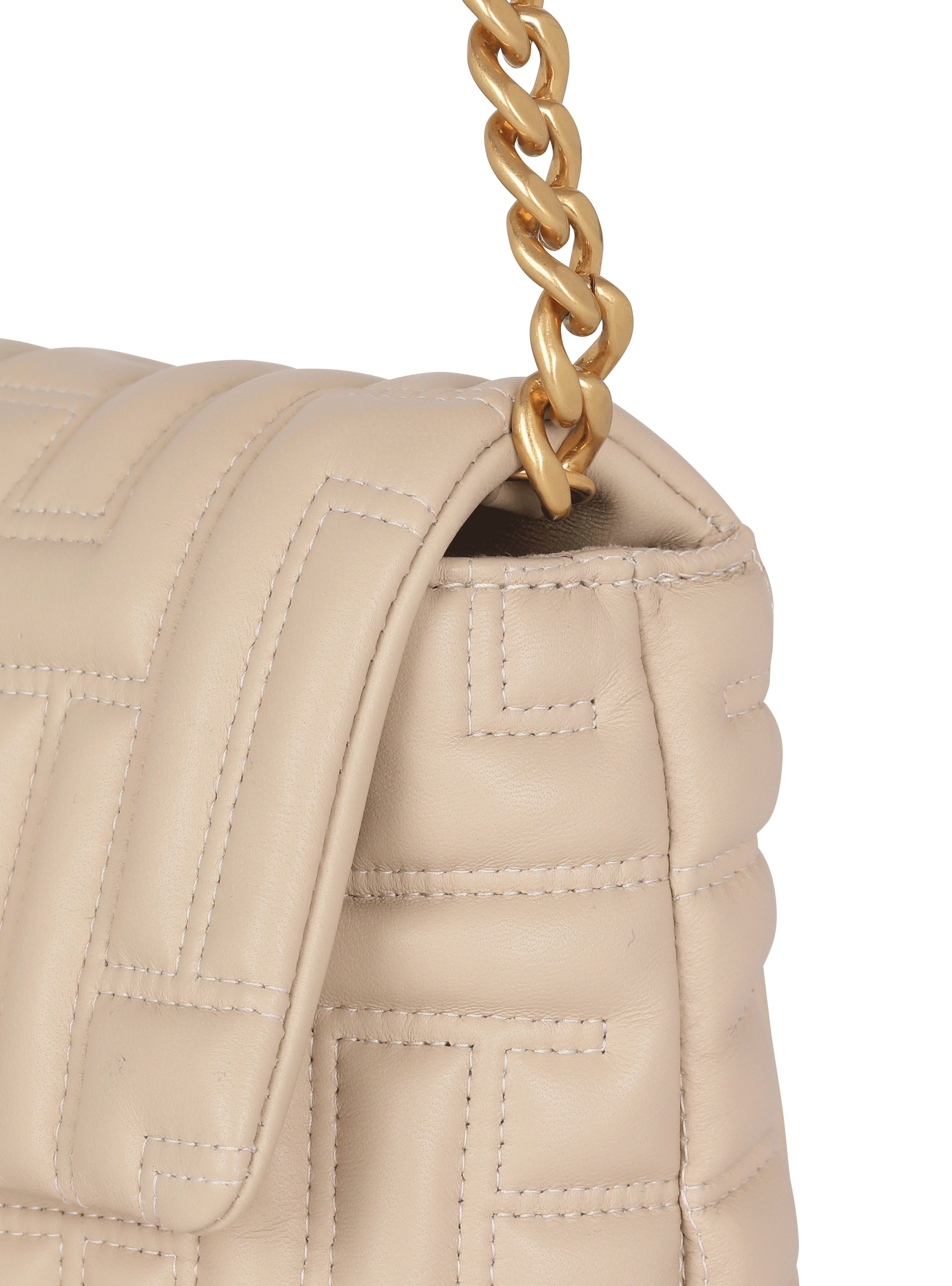 Balmain 1945 Mini Quilt-Embossed Shoulder Bag