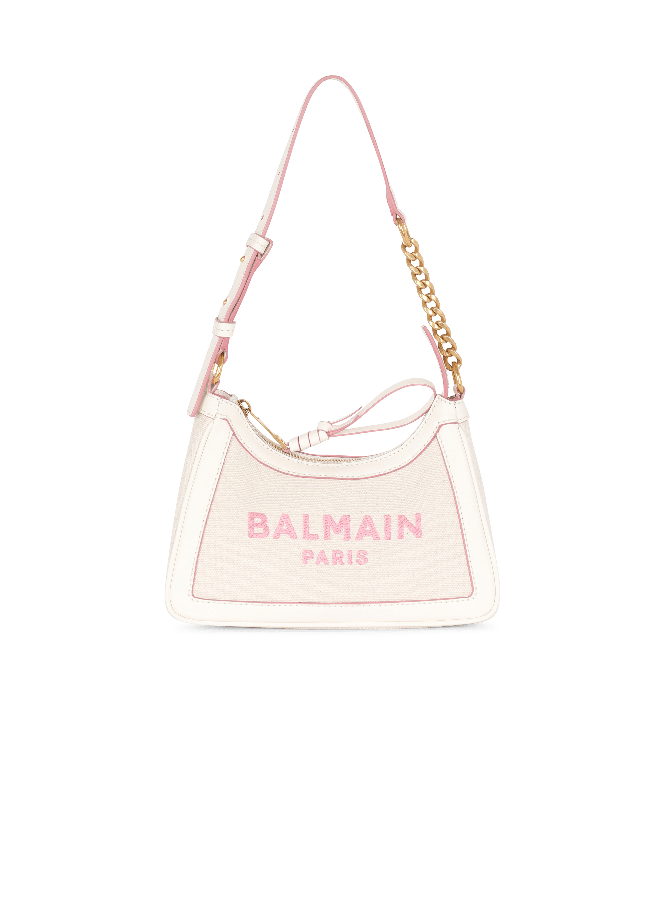 B-Army canvas bag with leather details