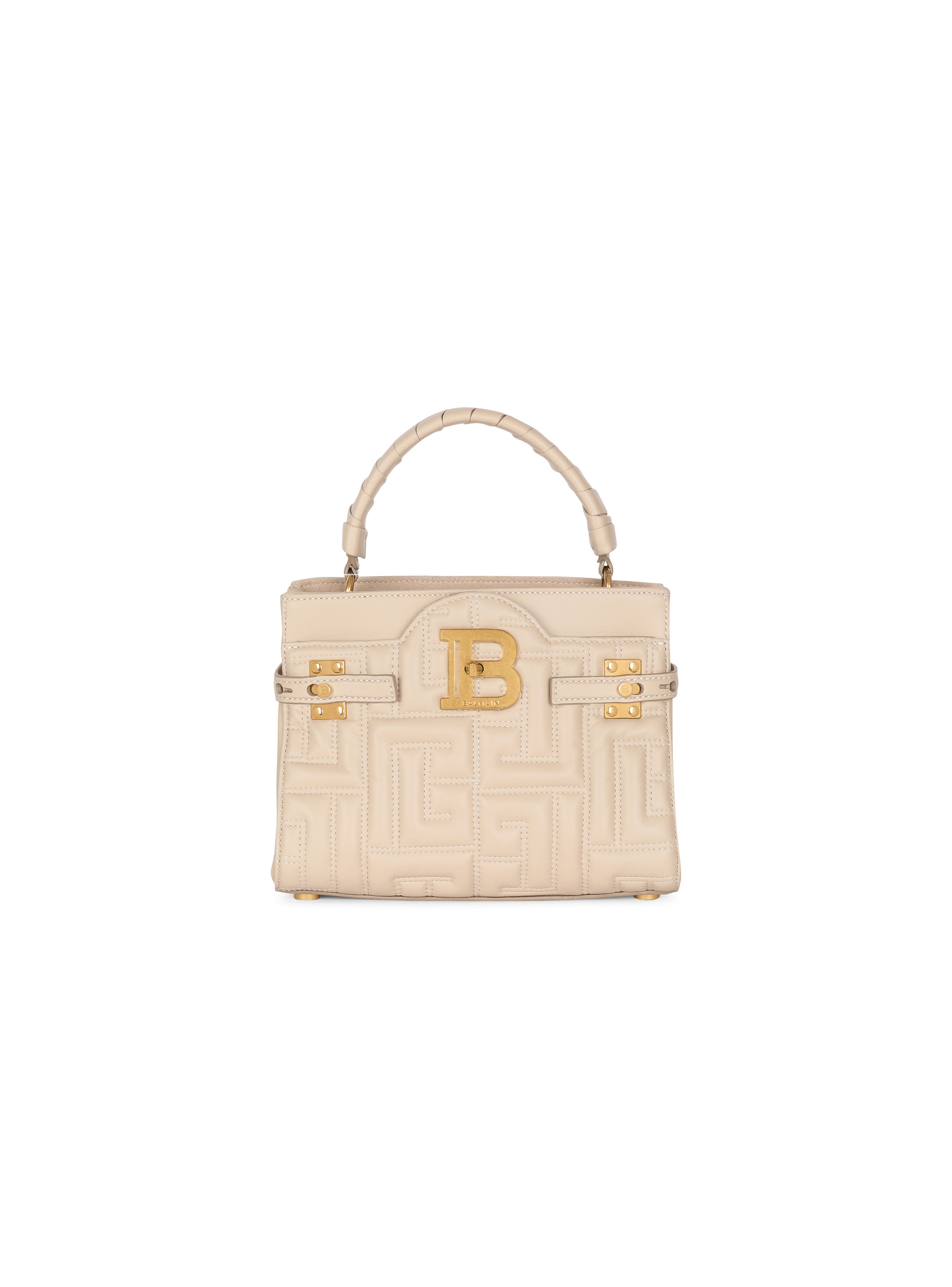 Sac B-Buzz 22 Top Handle en cuir matelassé monogramme