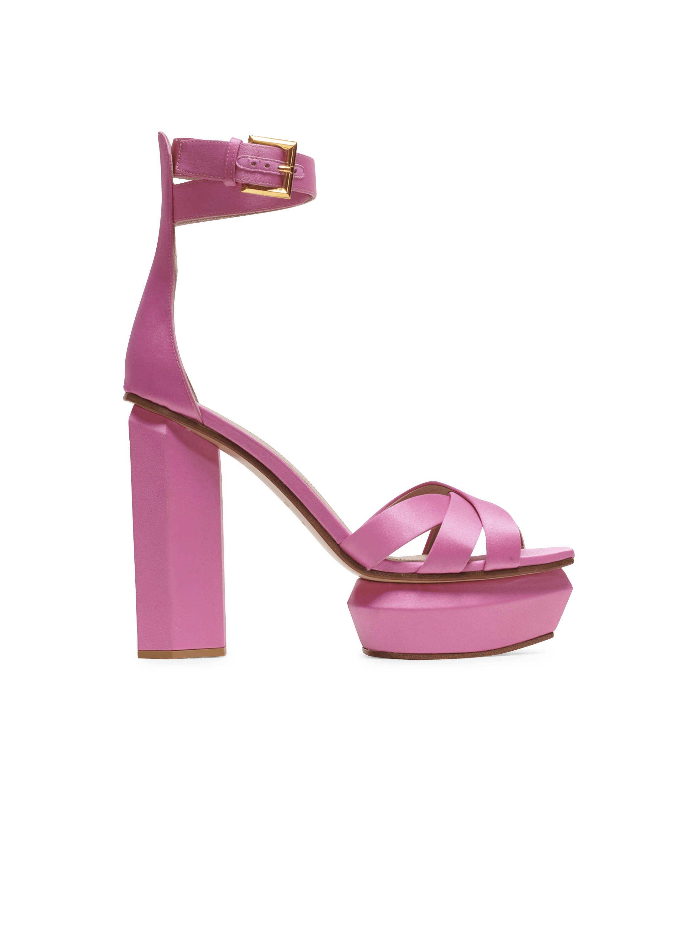 Sandale a talon online rose pale