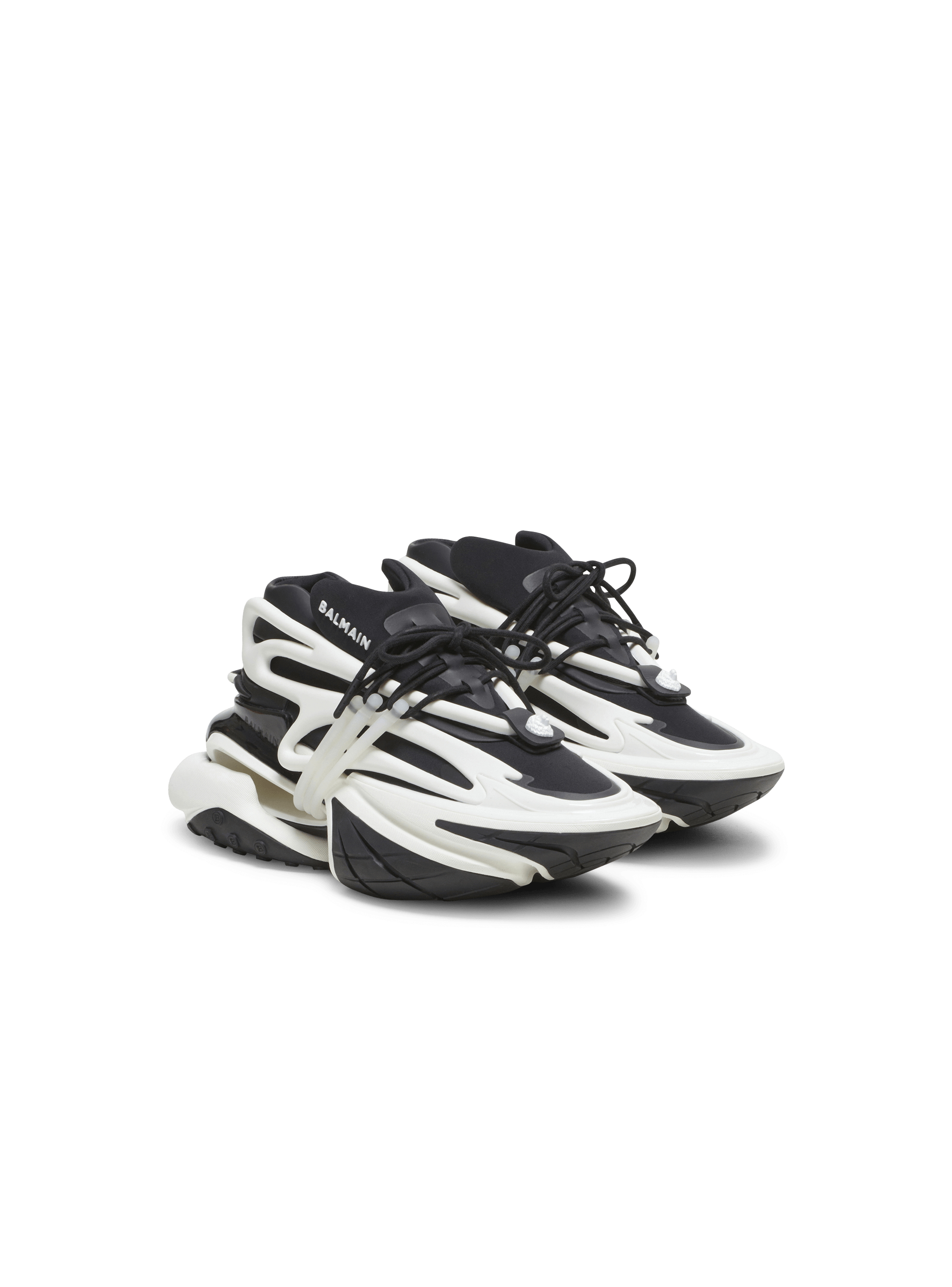 Sneakers Unicorn aus zweifarbigem Neopren und Leder