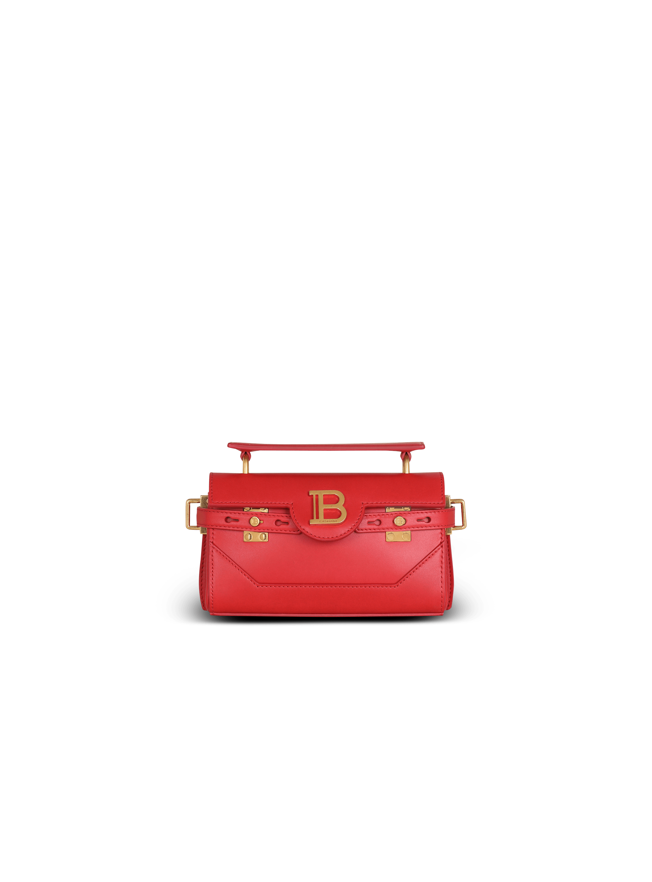 Smooth leather B Buzz 19 bag red Women BALMAIN