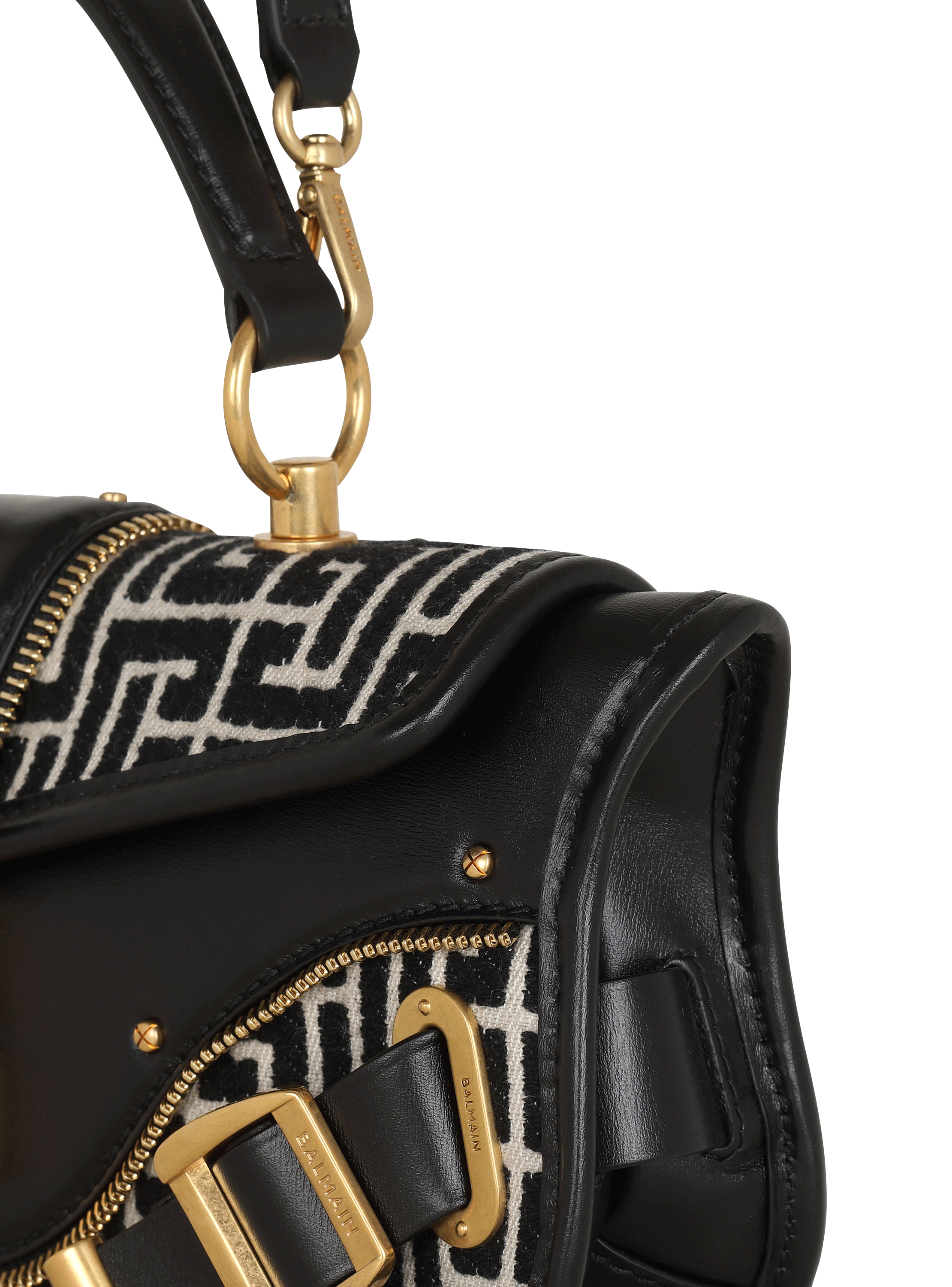 Balmain - Backpack with Jacquard Monogram