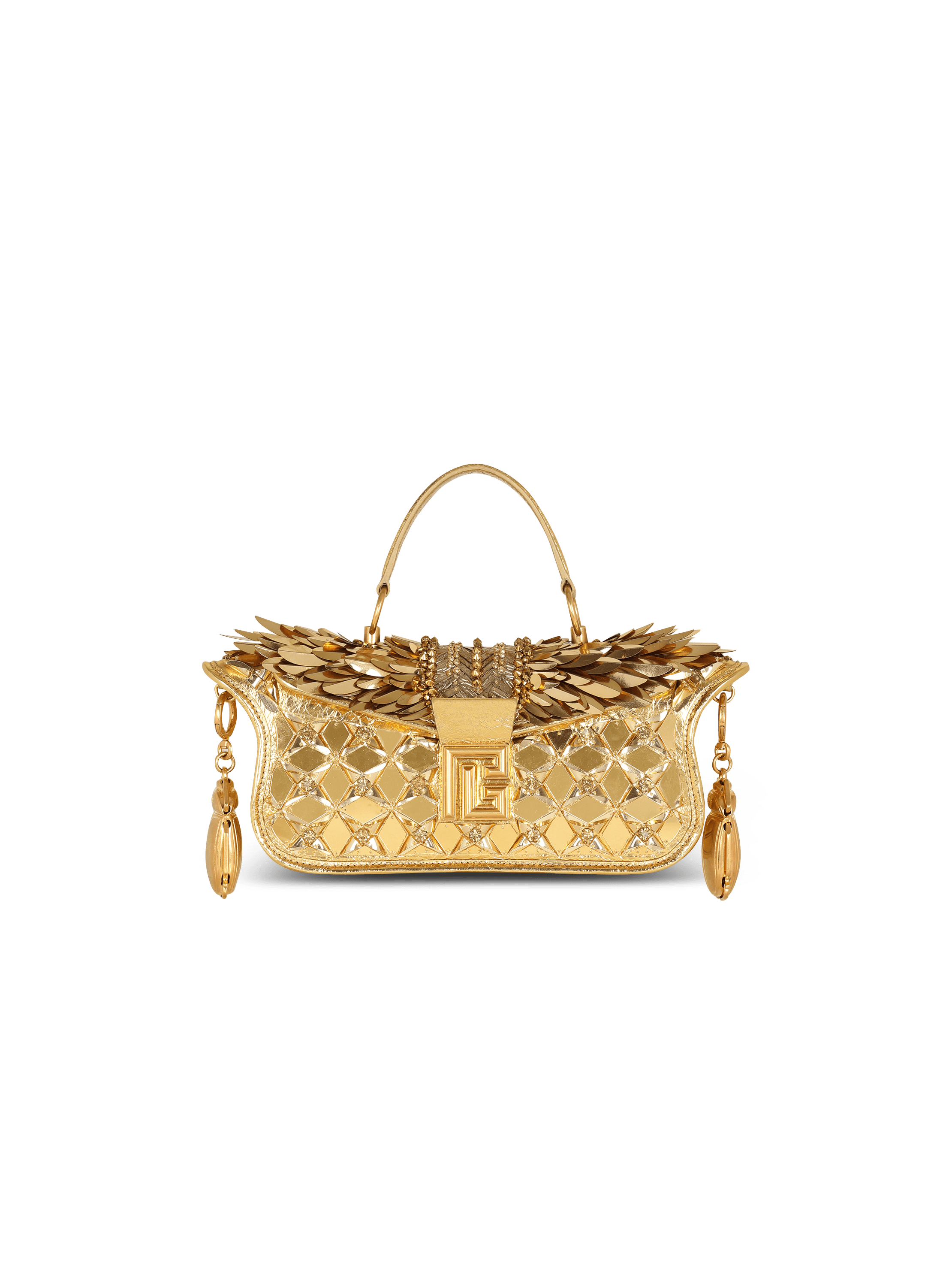 Gold balmain bag new arrivals