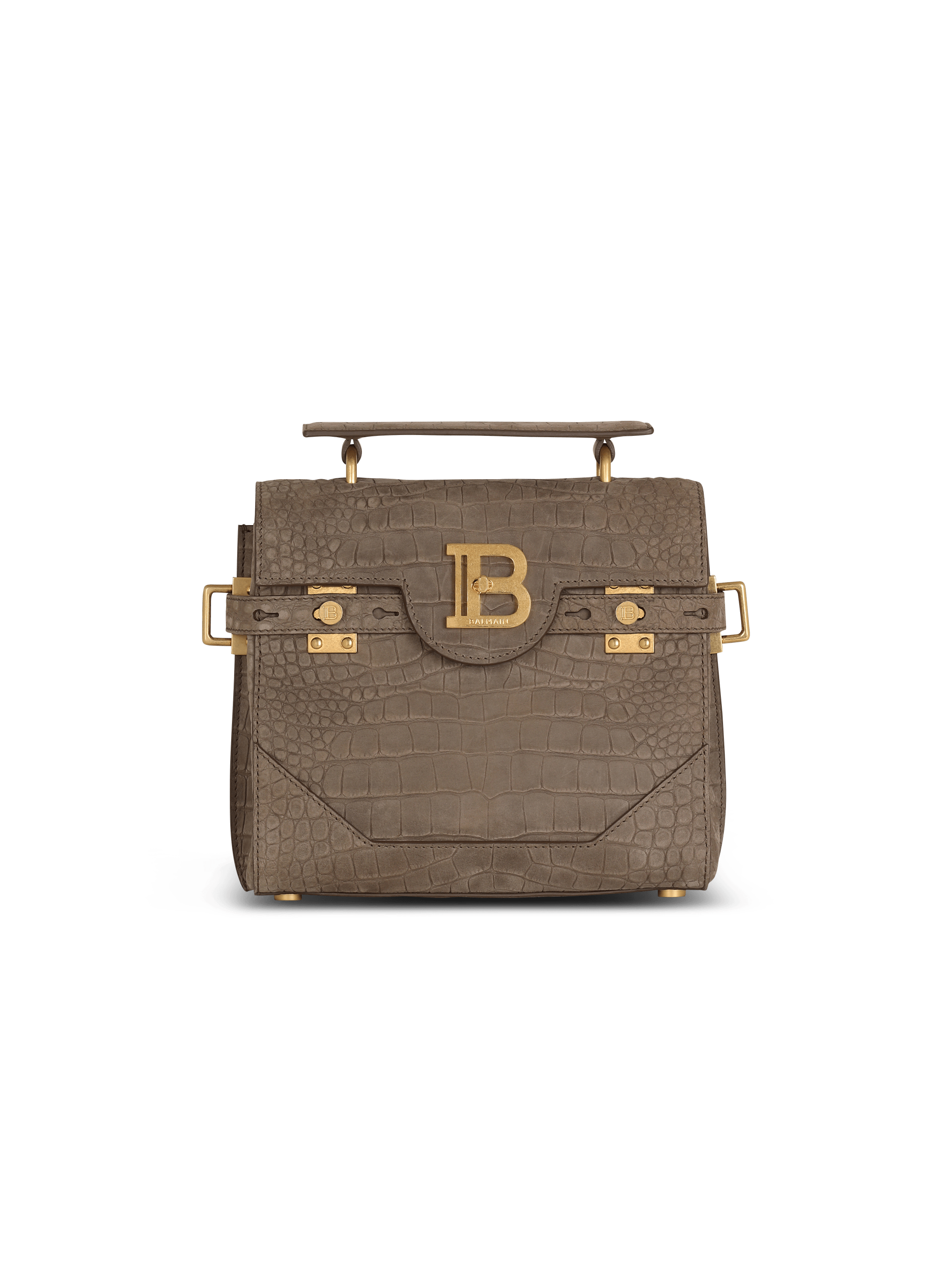 B-Buzz 23 bag in crocodile effect-embossed leather
