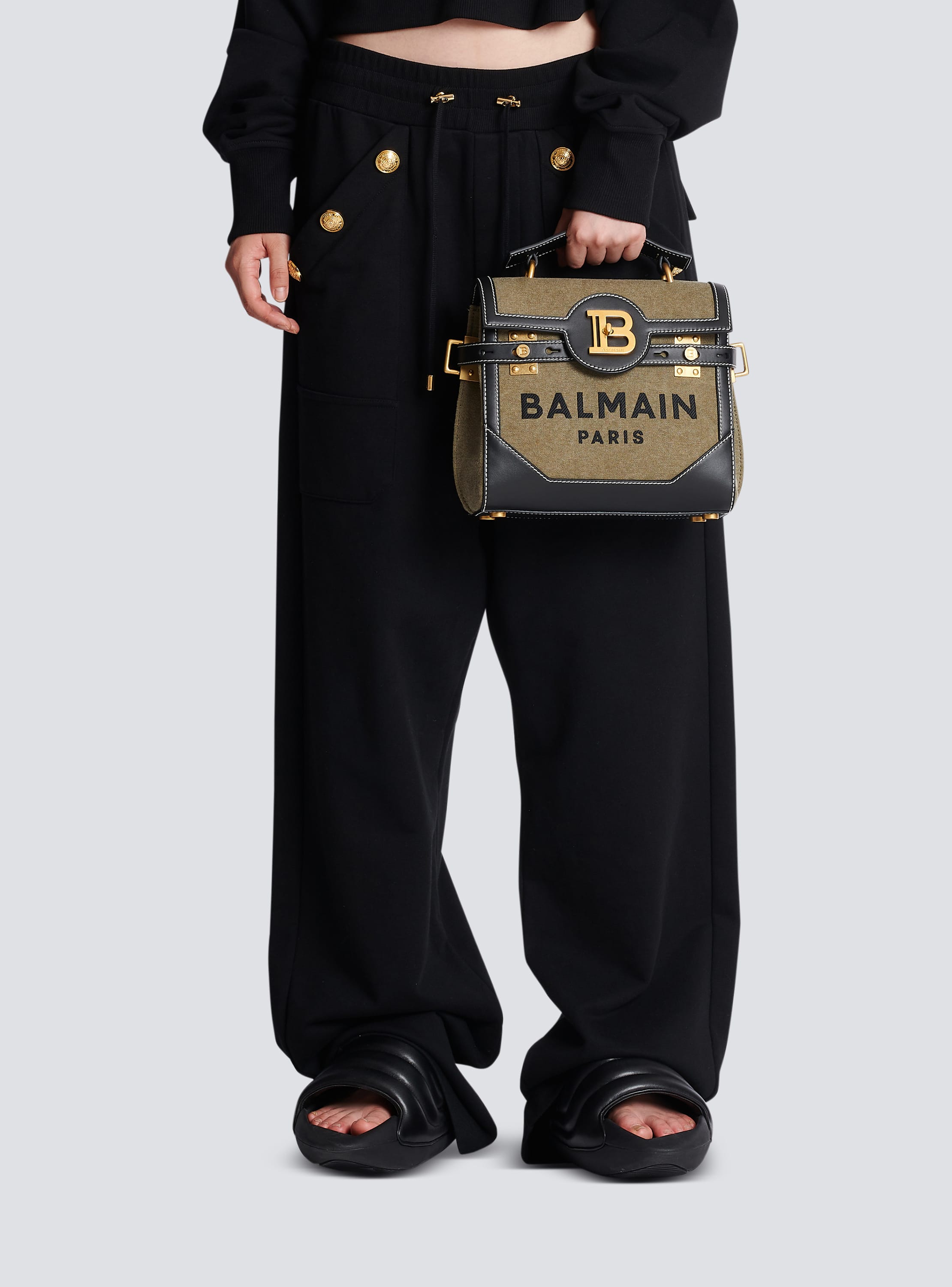 Balmain b discount buzz bag canvas