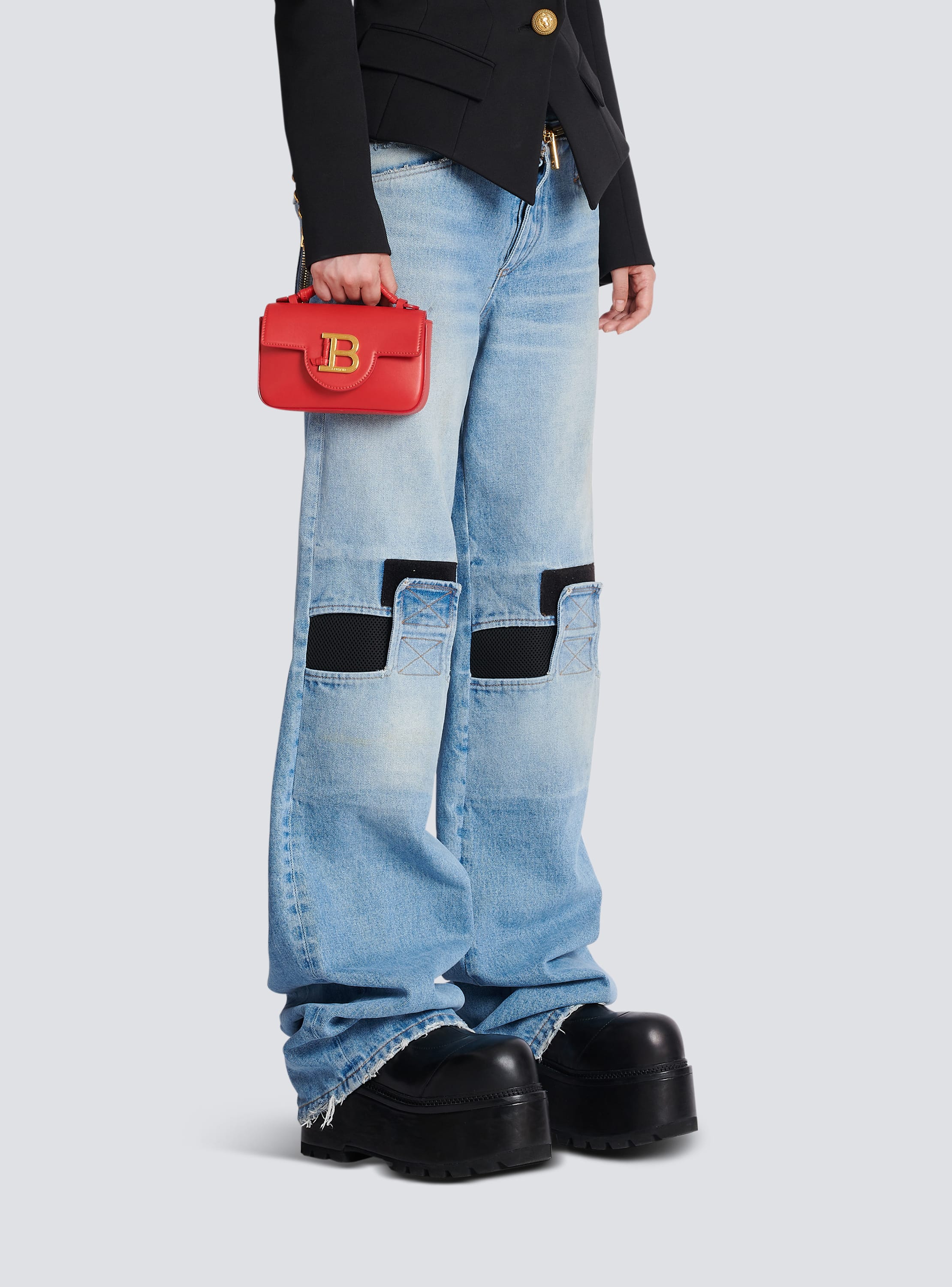 Smooth leather B Buzz mini bag
